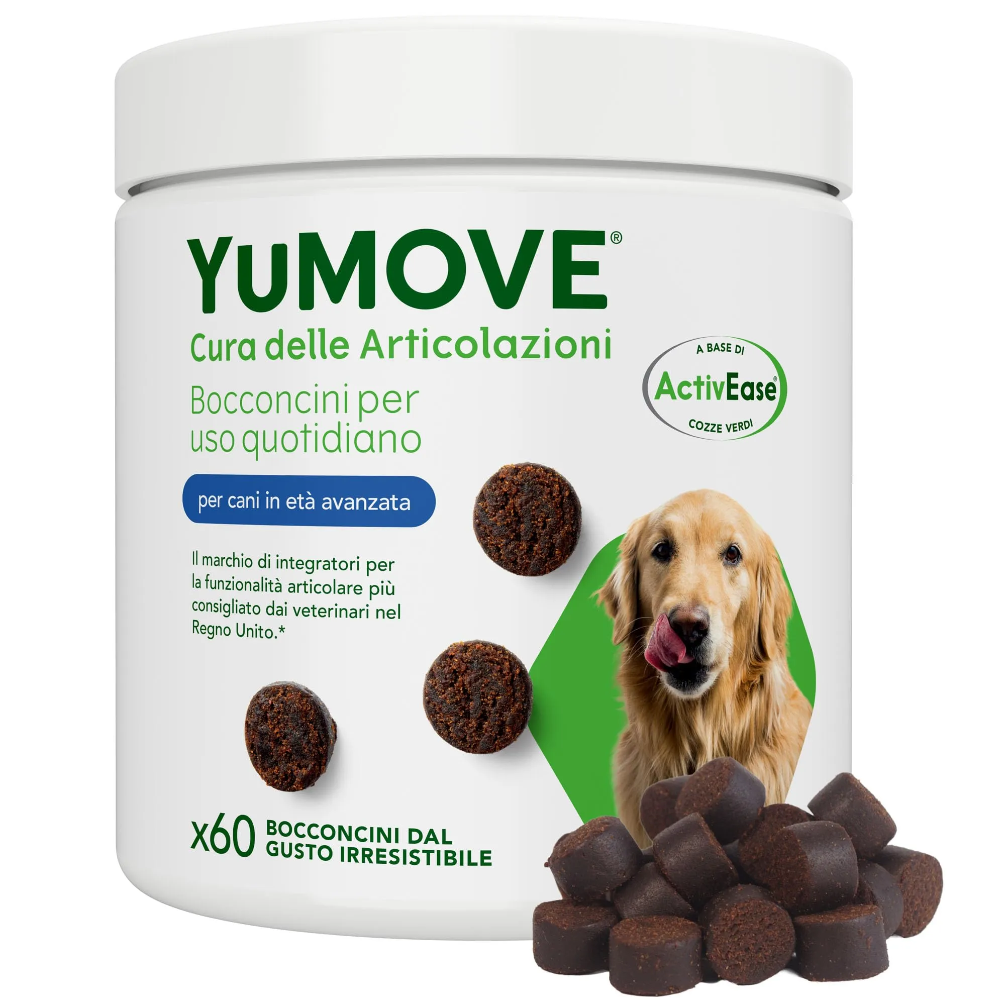 YuMOVE Integratore Articolazioni Cane Senior 8+ – 60 Bocconcini ActivEase - immagine 1
