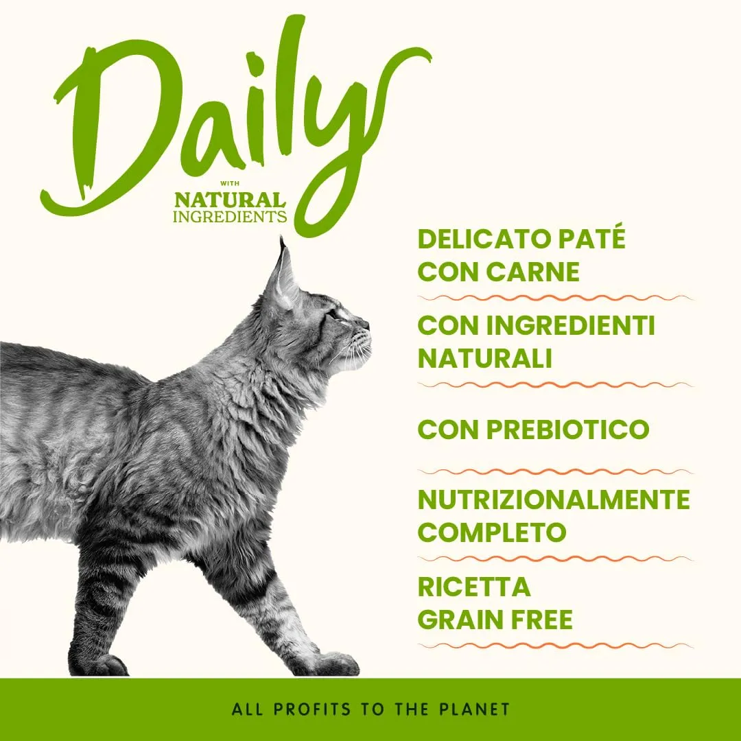 Almo Nature Daily Cibo Umido per Gatti Adulti Tacchino 100 g, Confezione da 32 - immagine 2