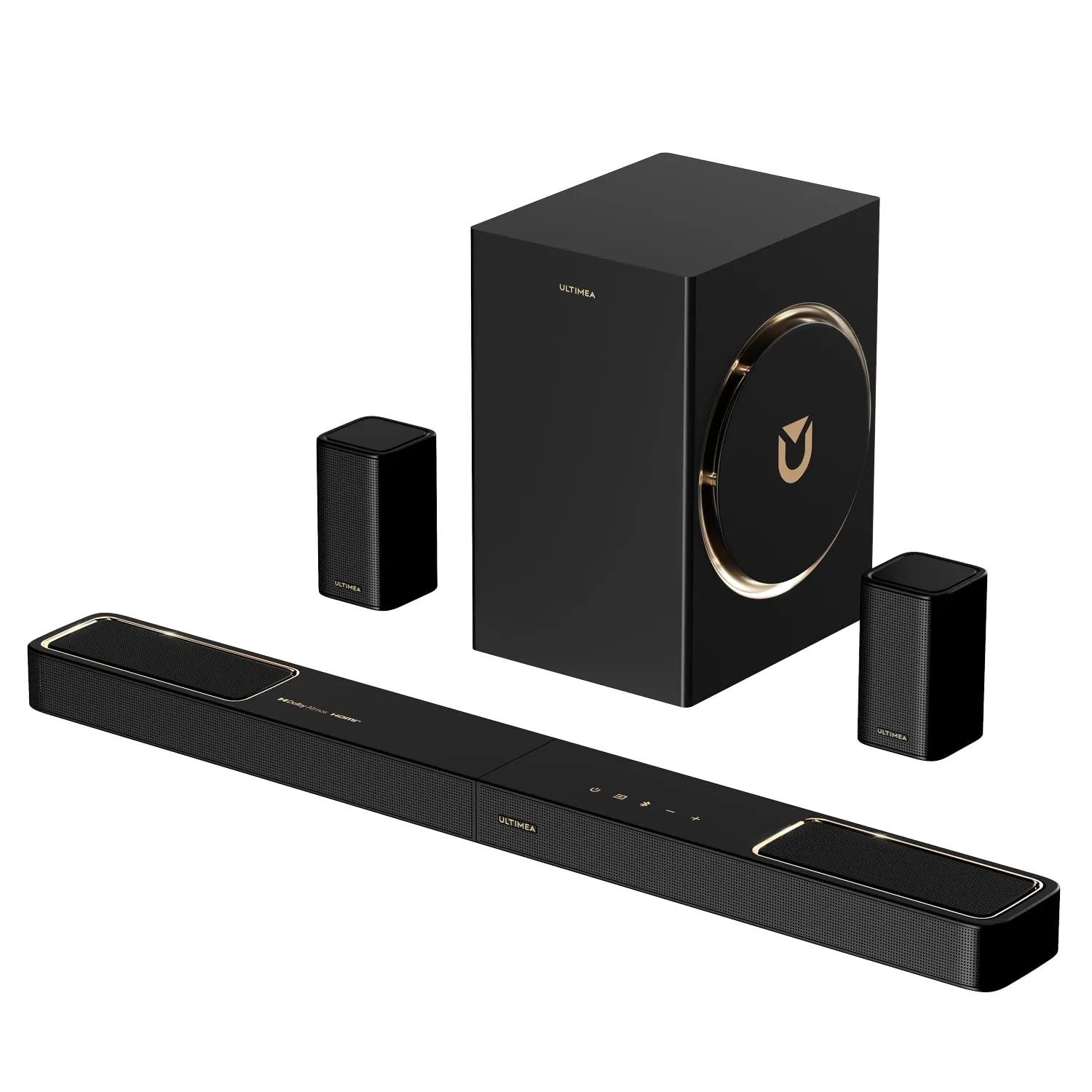 ULTIMEA Skywave F40 Boom Soundbar 5.1.2 con Dolby Atmos, 460W, Subwoofer e Altoparlanti Surround, Bluetooth 5.4, HDMI eARC - immagine 1
