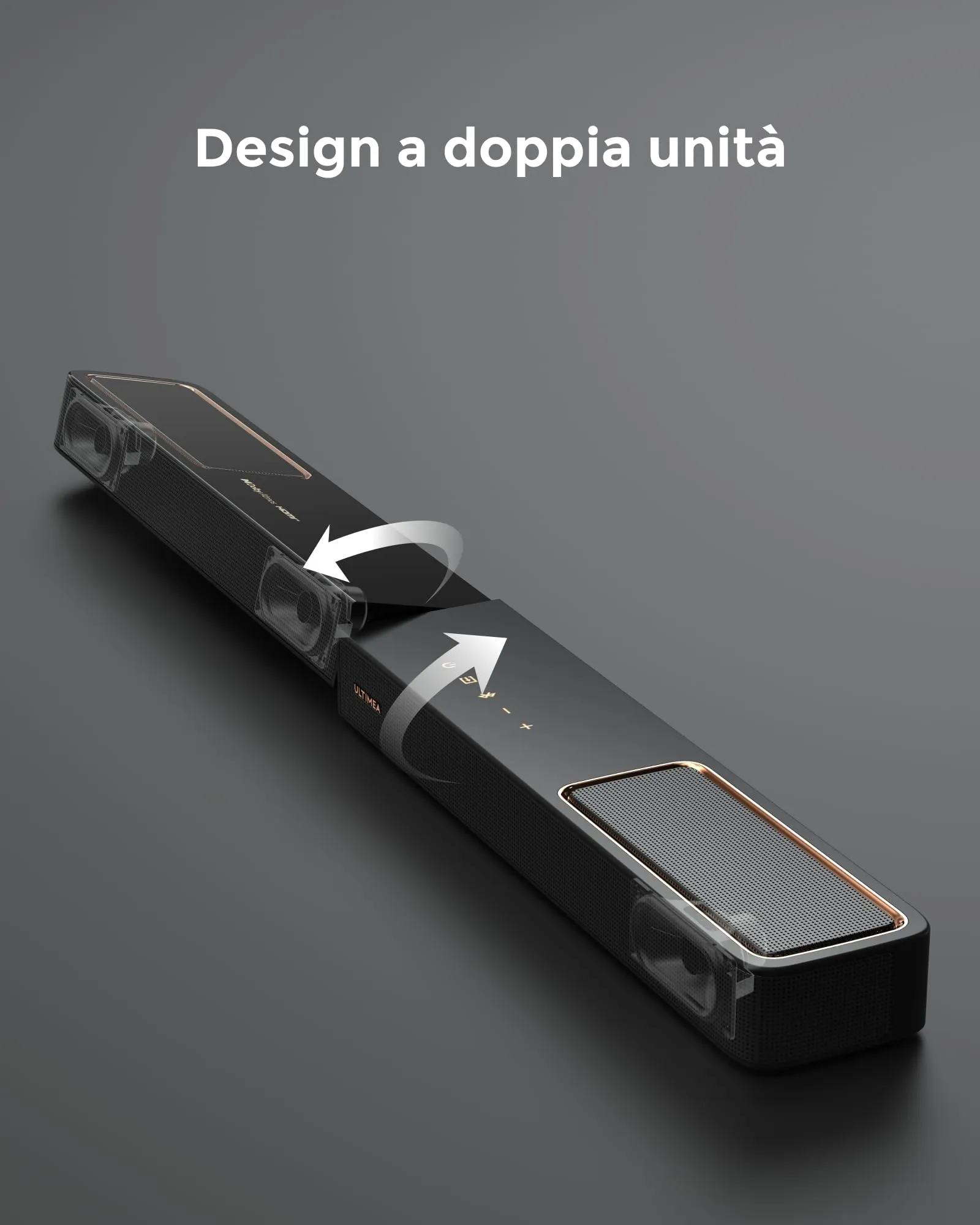 ULTIMEA Skywave F40 Boom Soundbar 5.1.2 con Dolby Atmos, 460W, Subwoofer e Altoparlanti Surround, Bluetooth 5.4, HDMI eARC - immagine 7