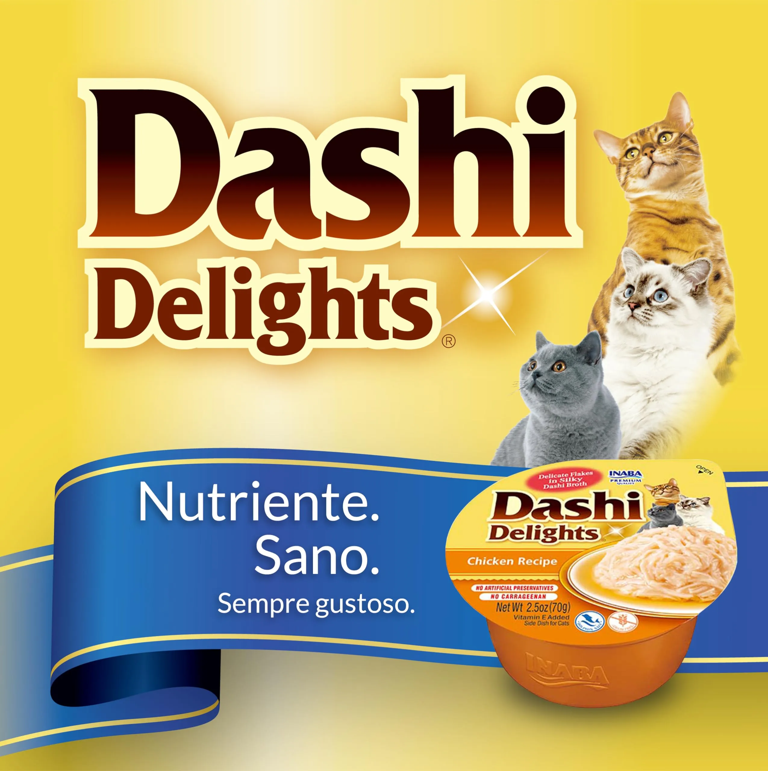 Inaba Dashi Delights Brodo per Gatti con Pollo, 70g - immagine 2