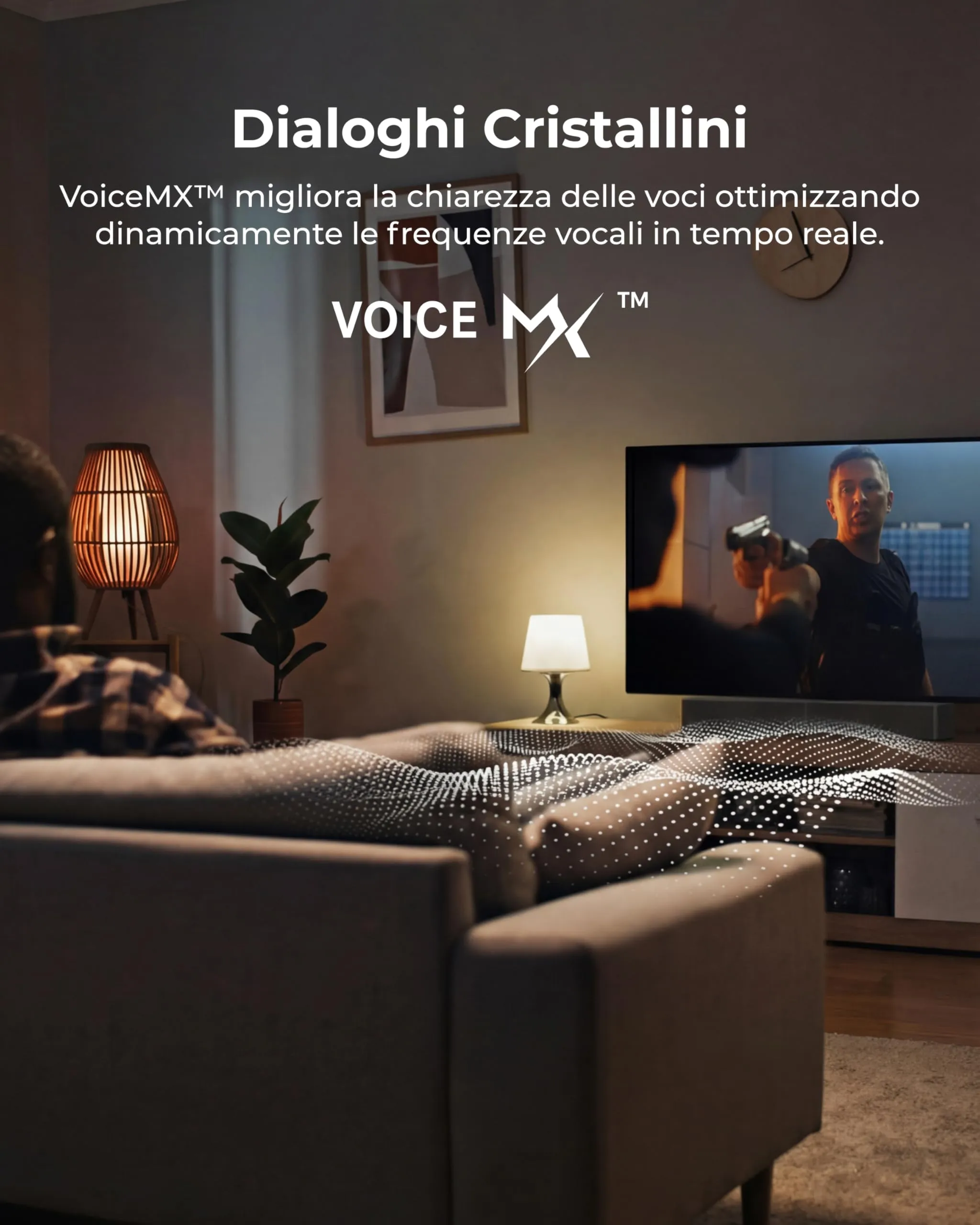 ULTIMEA Poseidon M30 Soundbar con Subwoofer Wireless, 2.1 canali, 240W, VoiceMX, BassMX, App Controllo, HDMI, Ottico, Bluetooth 6.0 - immagine 5