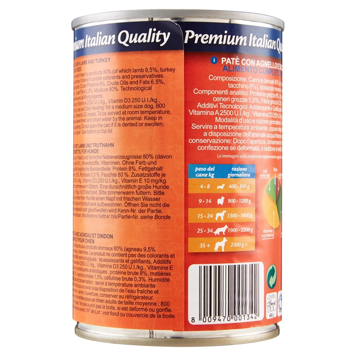 Monge Special Dog Paté con Agnello e Tacchino, 400g - immagine 3
