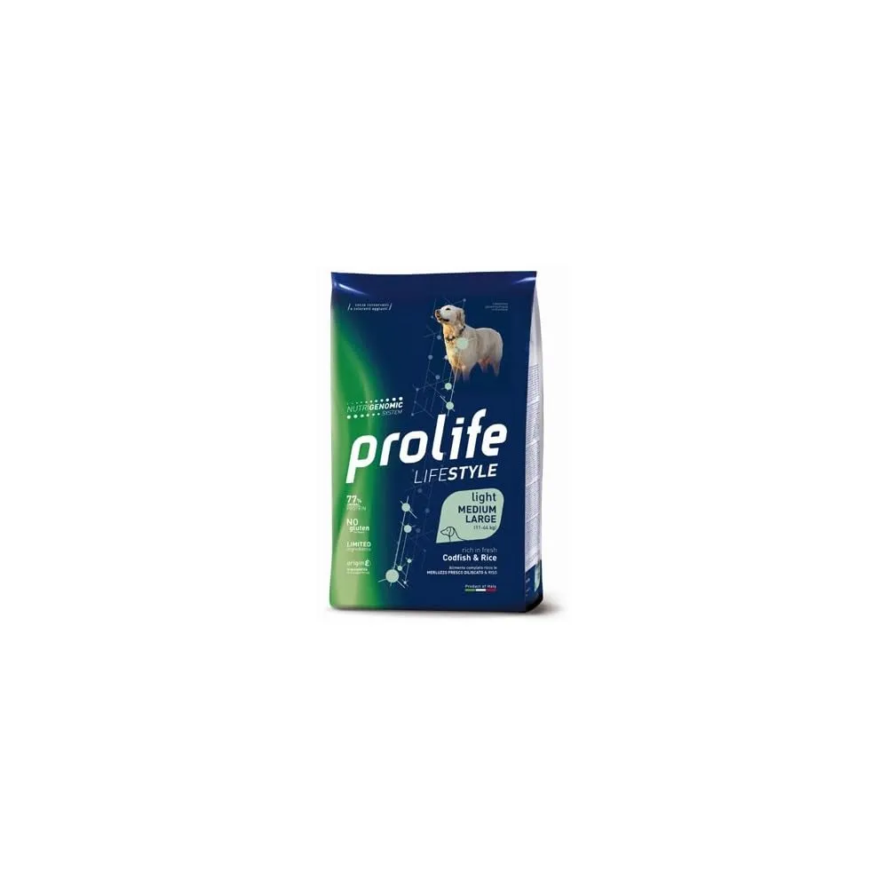Prolife Lifestyle Adult Medium/Large Merluzzo e Riso 12 kg - immagine 1