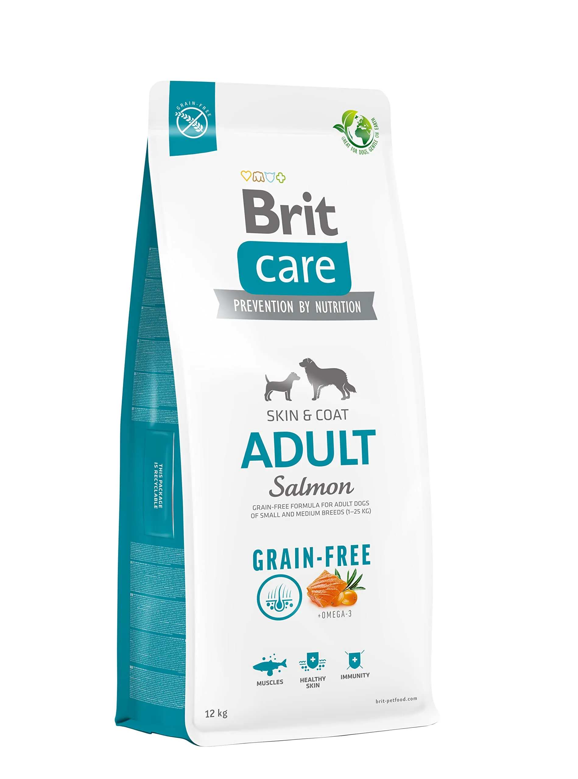 Brit Care Grain Free Adult Salmon Dog Food, 12 kg - immagine 2
