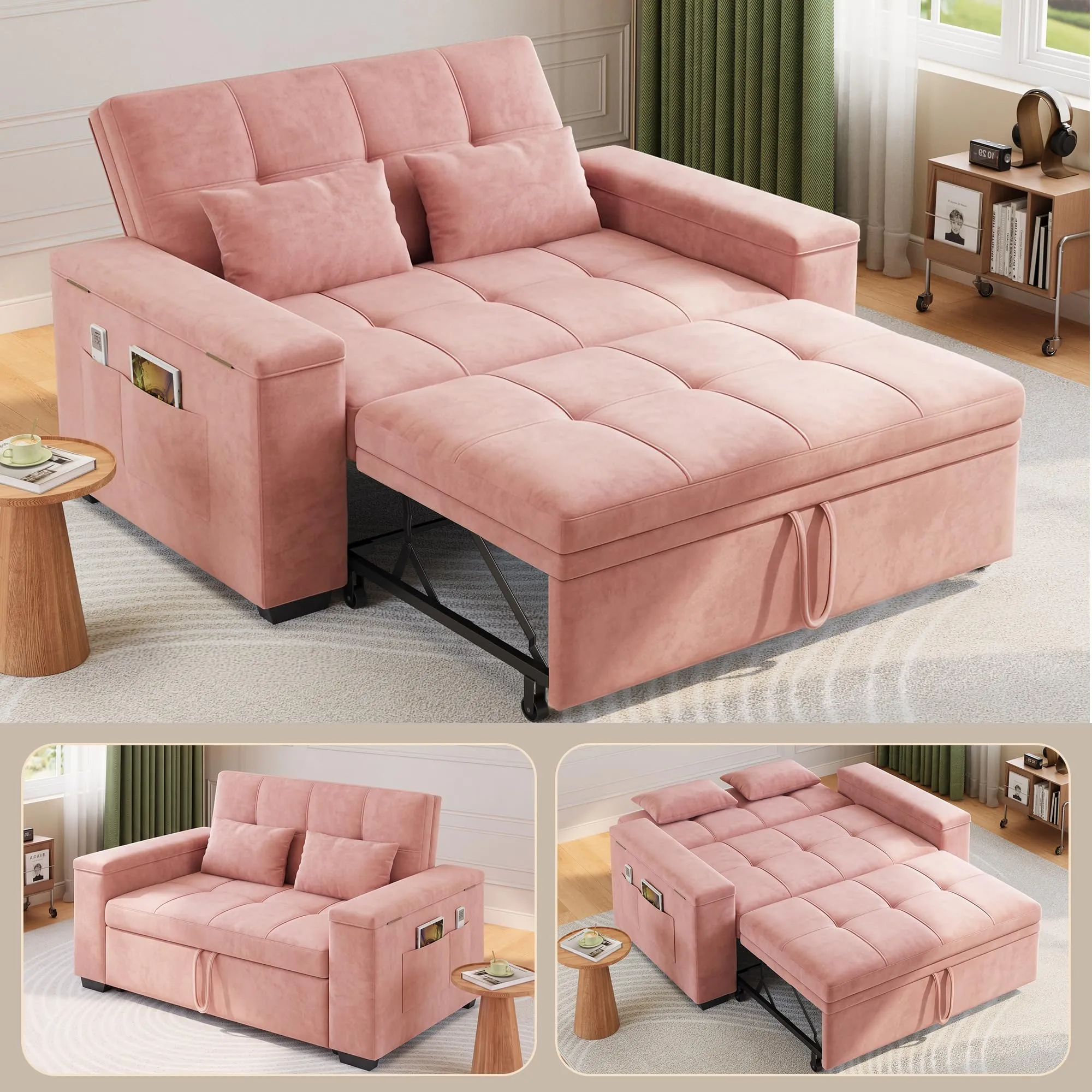 Xbro Divano Letto 2 Posti Convertibile 175x116 cm - immagine 5