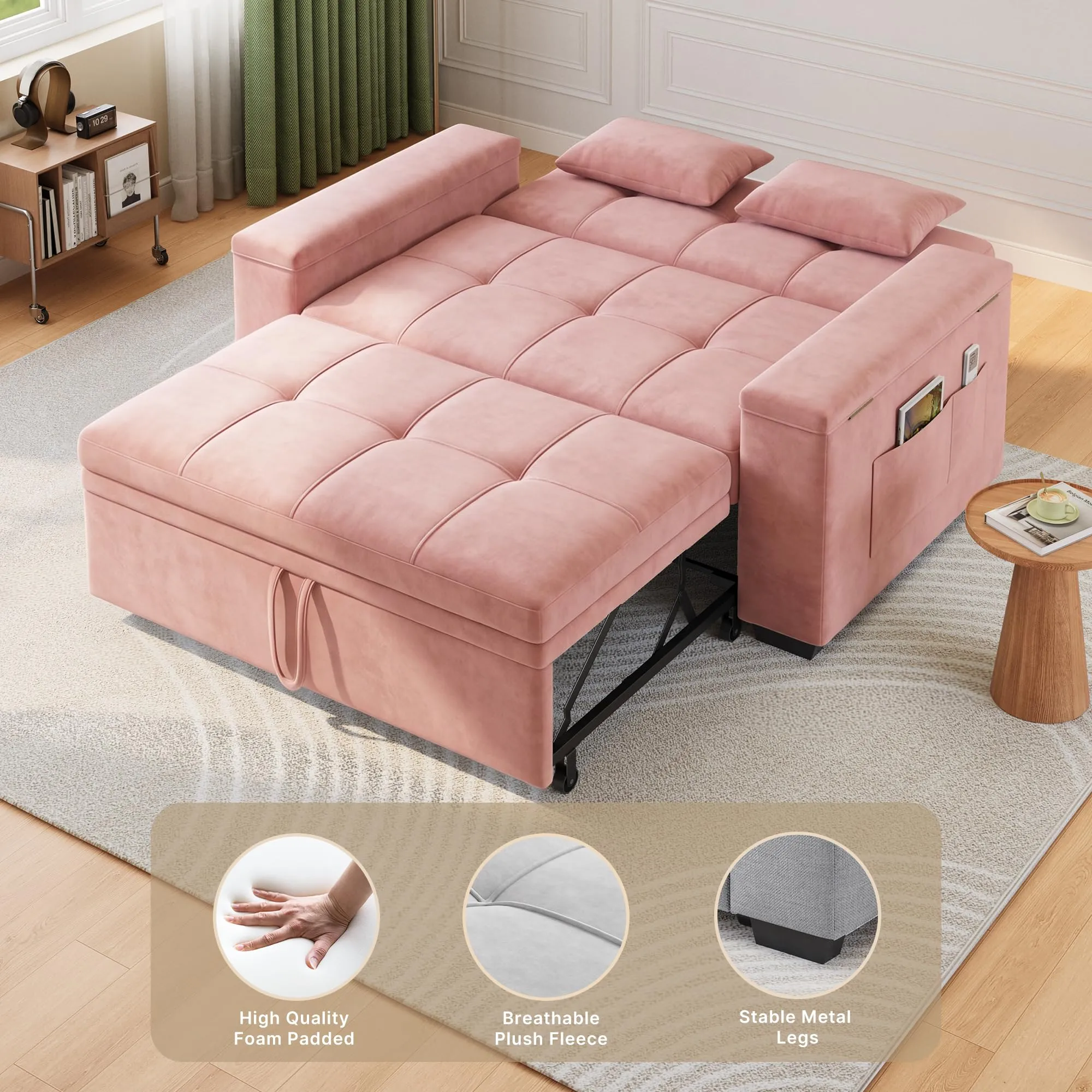 Xbro Divano Letto 2 Posti Convertibile 175x116 cm - immagine 6