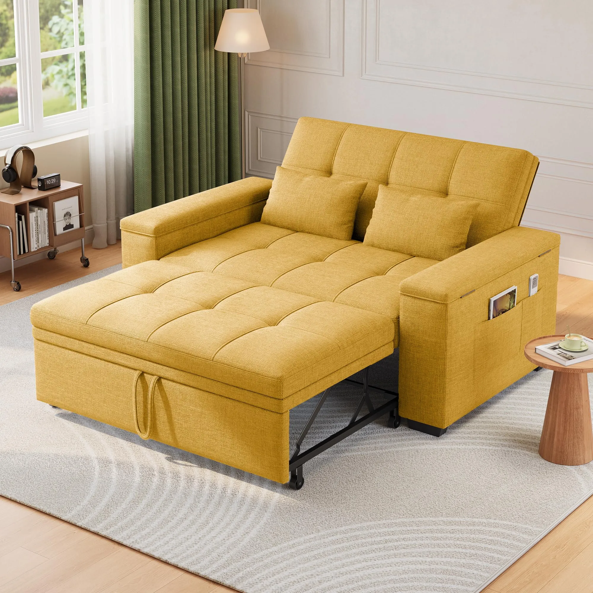 Xbro Divano Letto 2 Posti Convertibile, Letto Esteso 175x116 cm - immagine 2