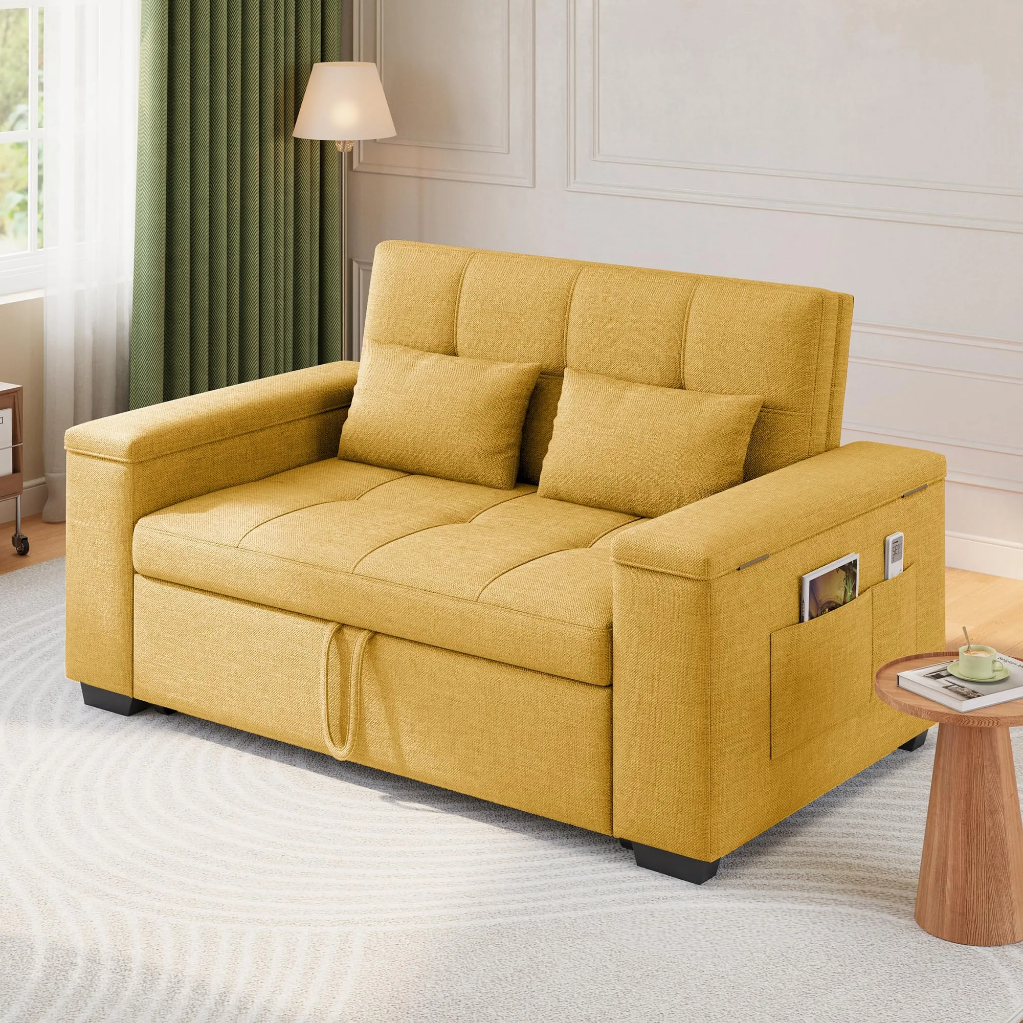 Xbro Divano Letto 2 Posti Convertibile, Letto Esteso 175x116 cm - immagine 4