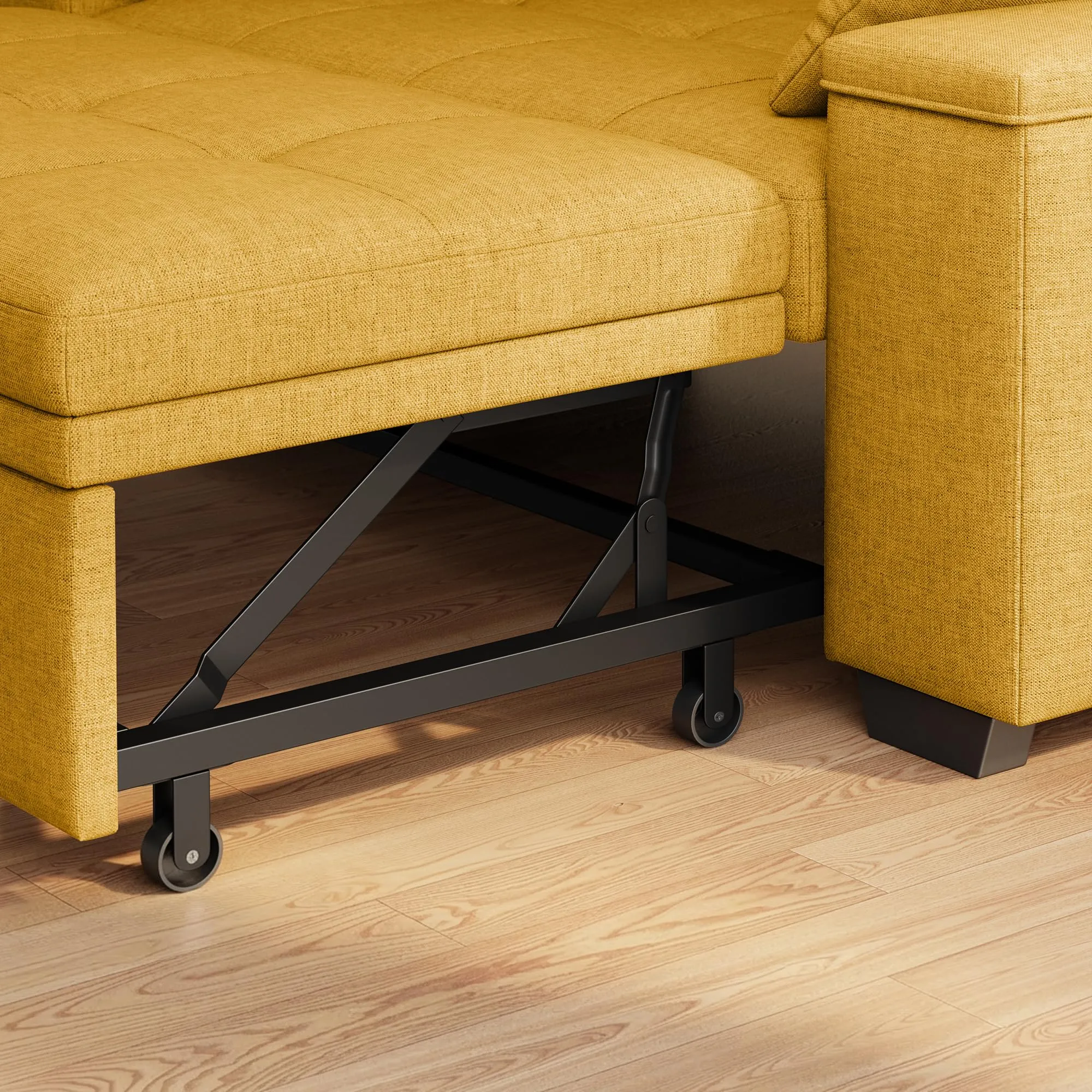 Xbro Divano Letto 2 Posti Convertibile, Letto Esteso 175x116 cm - immagine 8