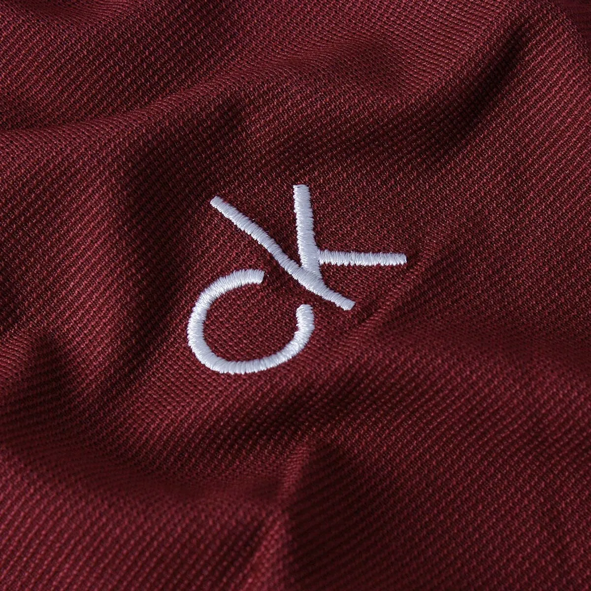 Calvin Klein Central Eco Light Wicking Men's Polo Golf Shirt - Burgundy - 5XL - immagine 2