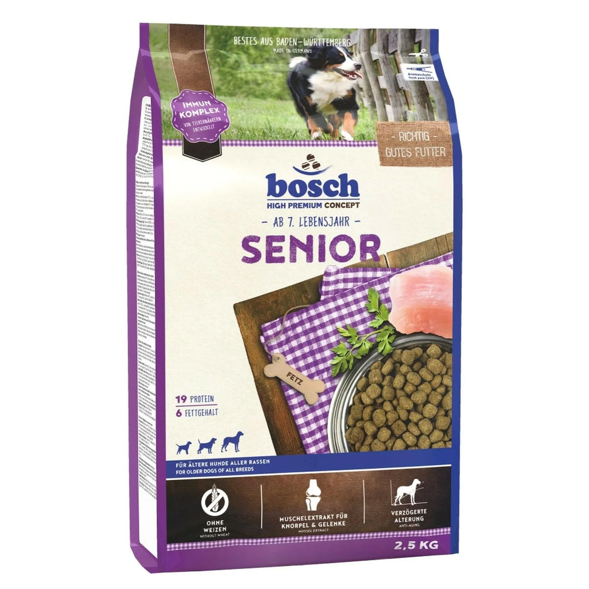 Bosch HPC Senior Cibo Secco per Cani Anziani, 2.5 kg - immagine 1
