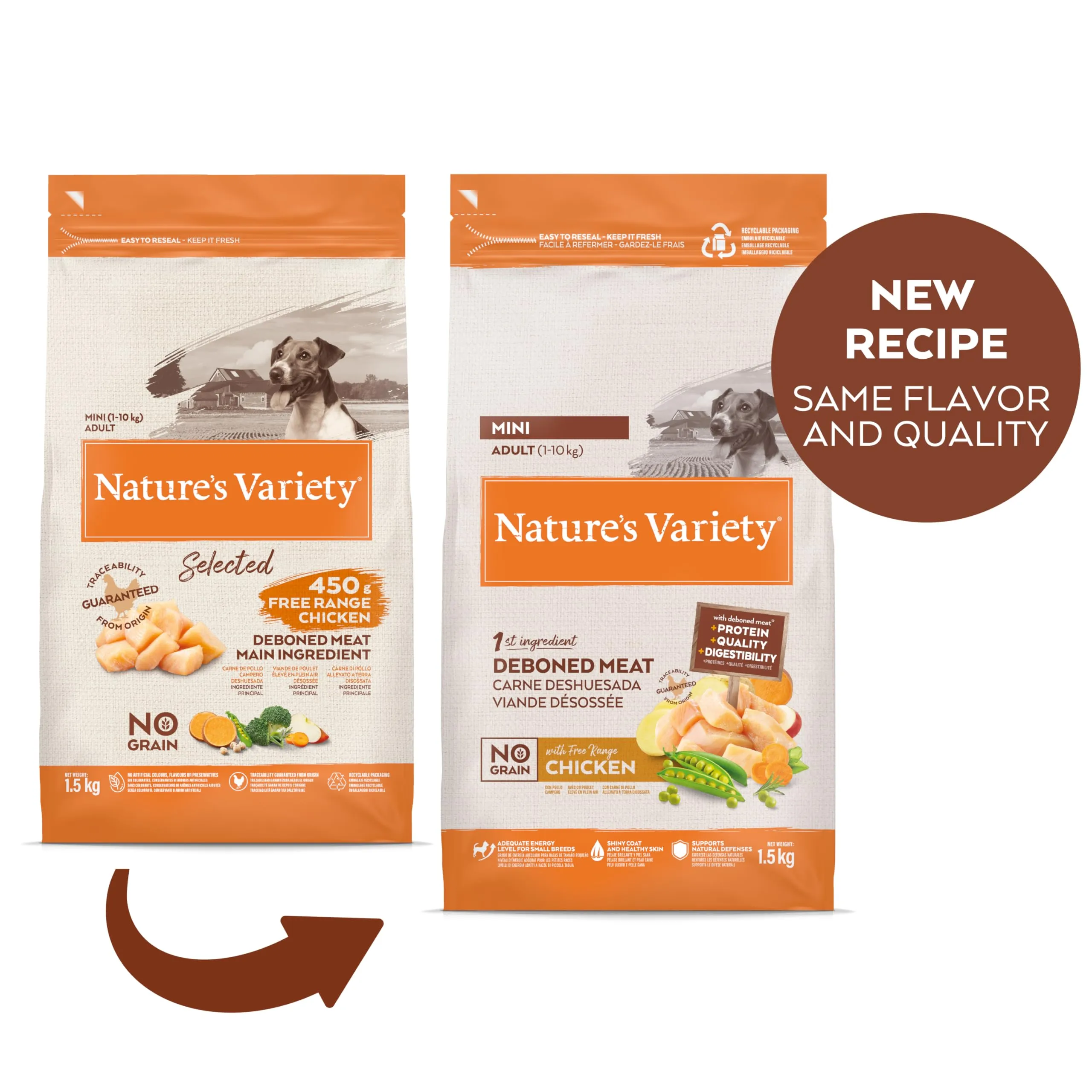 Nature's Variety Selected Cibo per Cani Adulti Mini con Pollo Allevato a Terra Disossato 1.5 kg - immagine 2