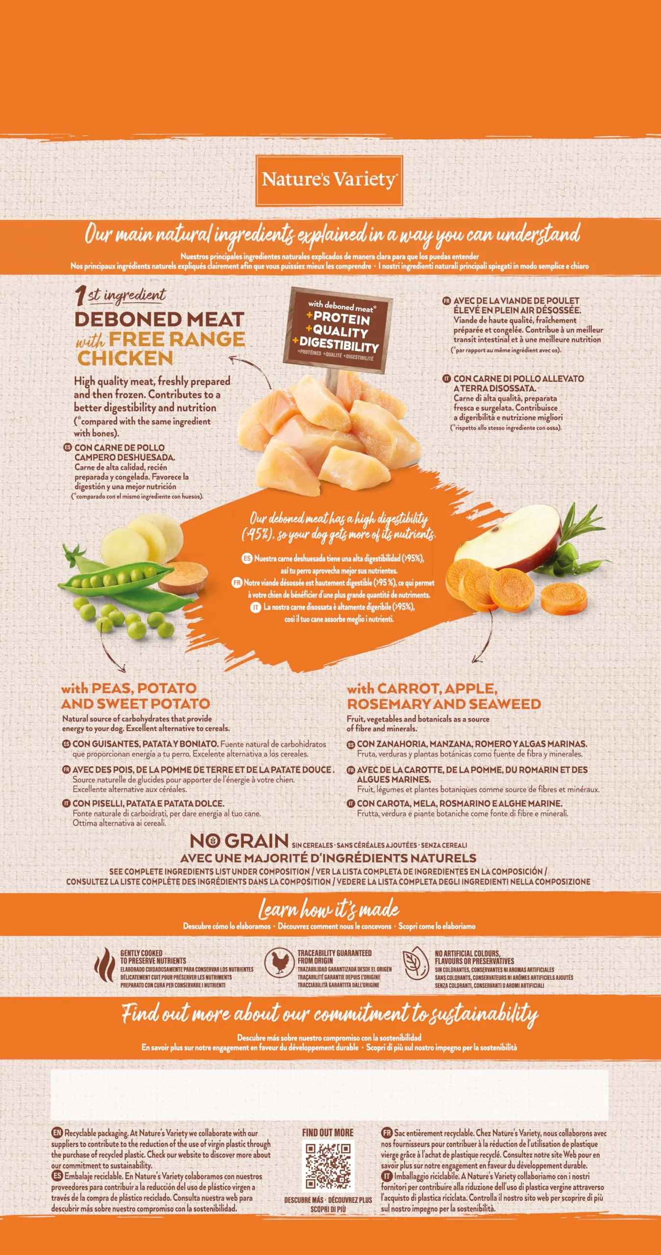Nature's Variety Selected Cibo per Cani Adulti Mini con Pollo Allevato a Terra Disossato 1.5 kg - immagine 4