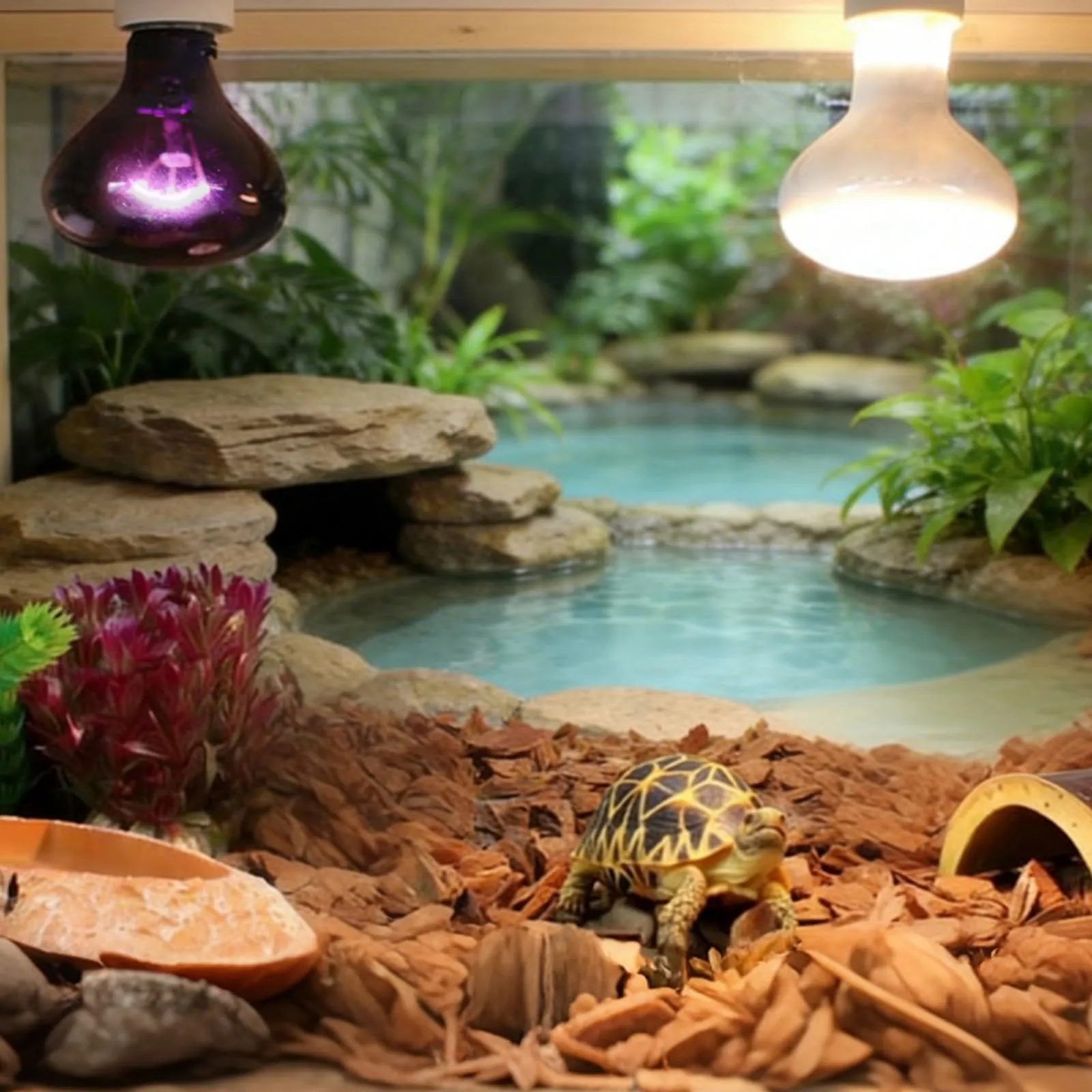 LedWekei Lampada riscaldante per terrario e rettili 100W UVA/UVB, attacco E27, 2 pezzi - immagine 6