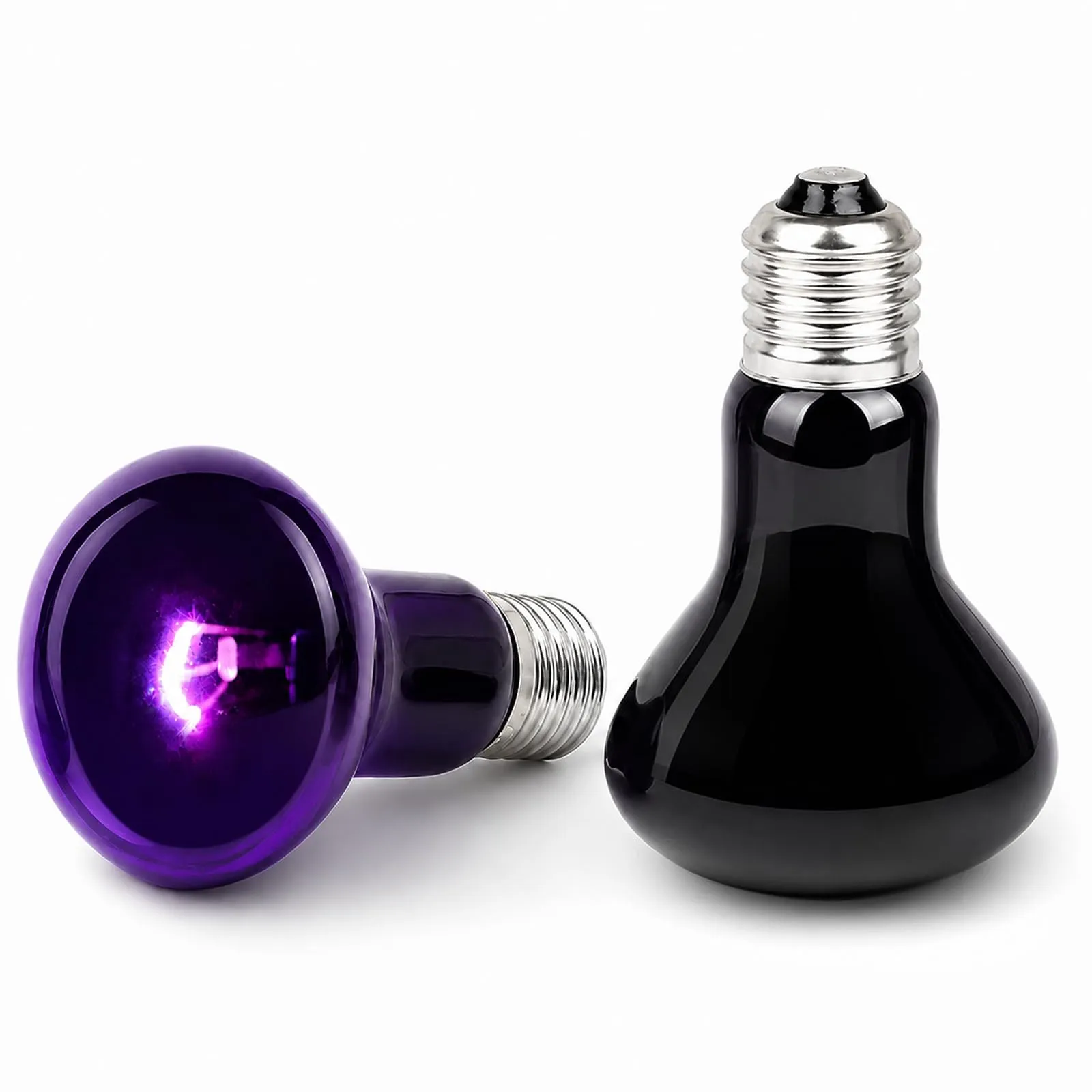 LedWekei Lampada riscaldante per terrario e rettili 75W UVA/UVB, attacco E27 (2 pezzi) - immagine 1