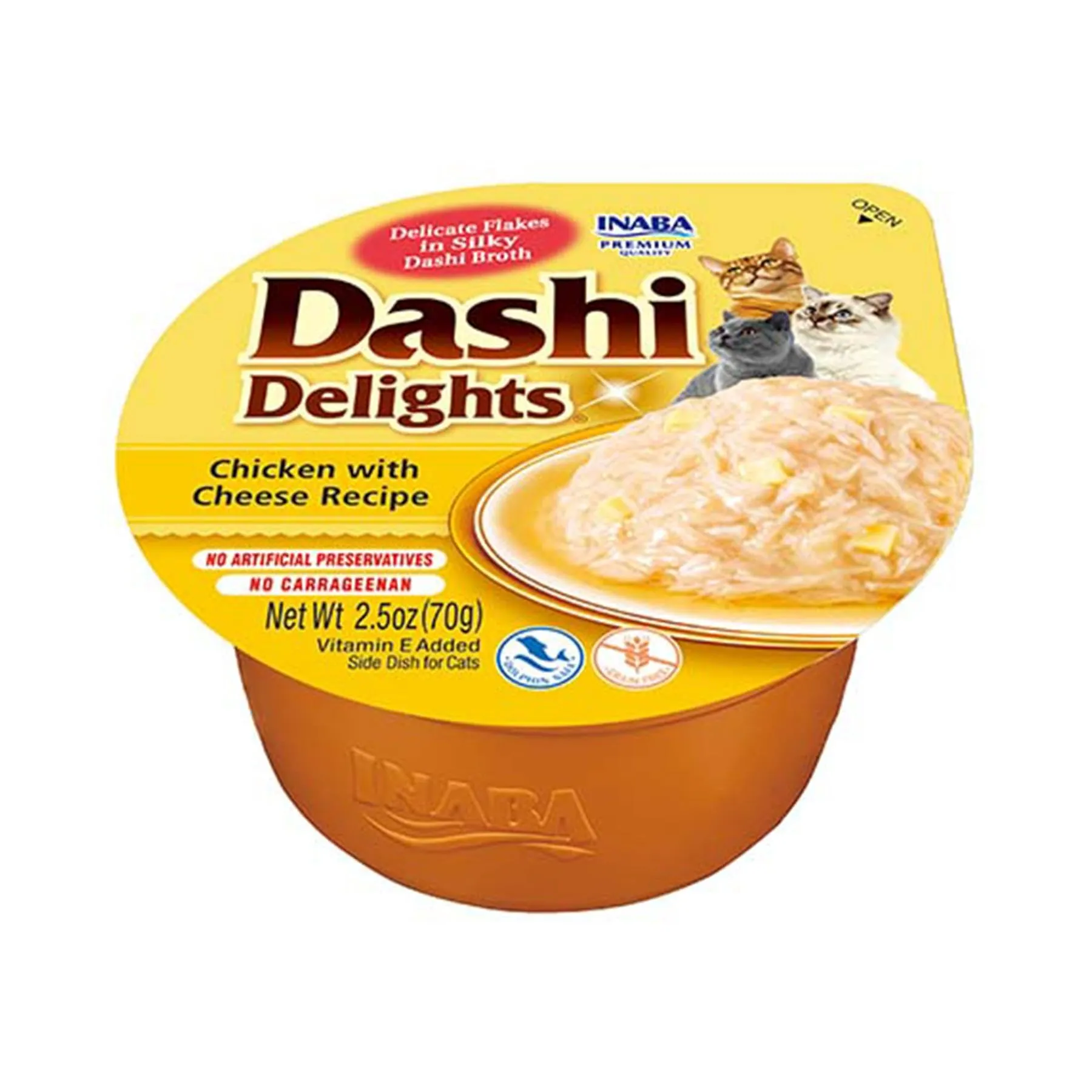 Inaba Dashi Delights Brodo per Gatti con Pollo e Formaggio, 70g - immagine 1