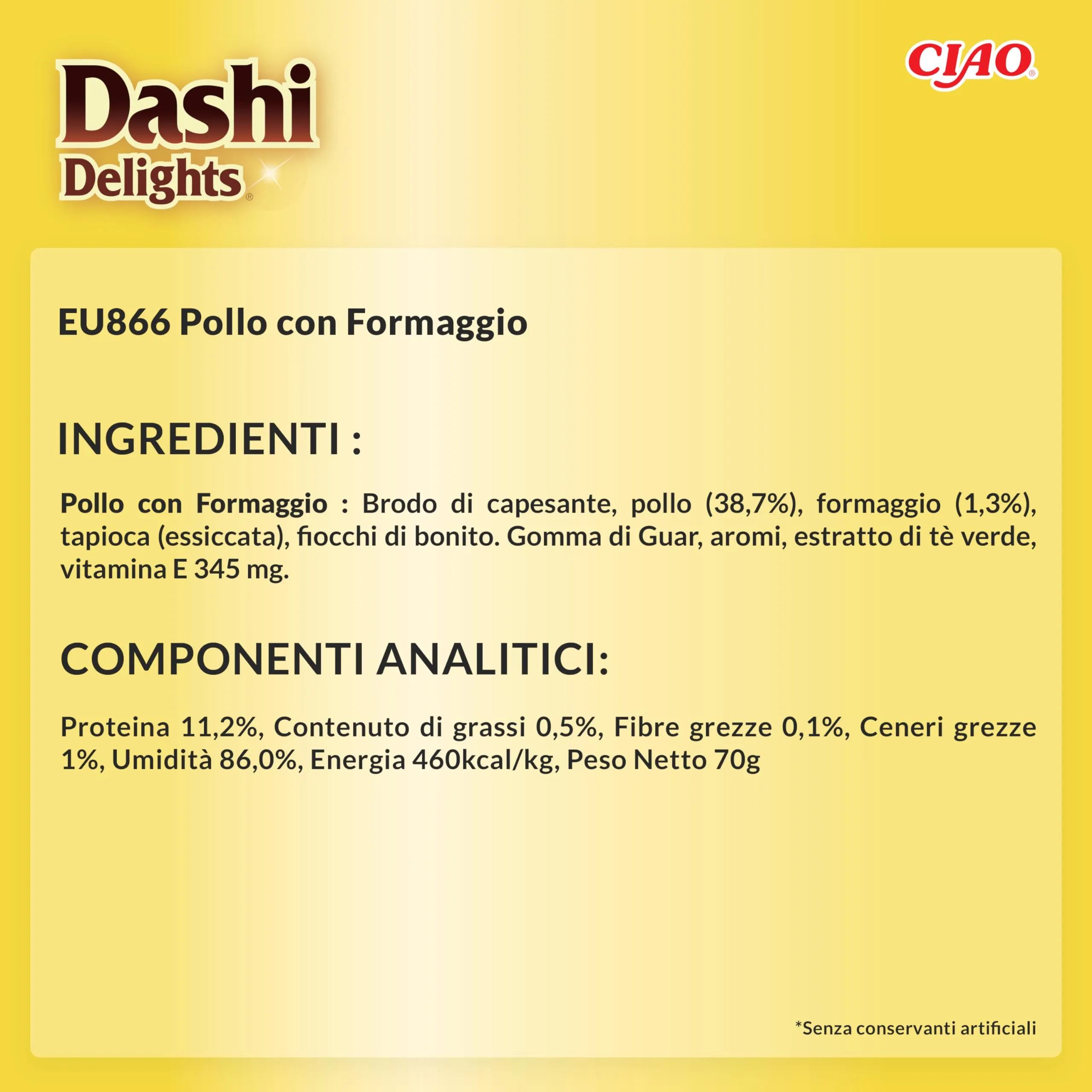 Inaba Dashi Delights Brodo per Gatti con Pollo e Formaggio, 70g - immagine 8