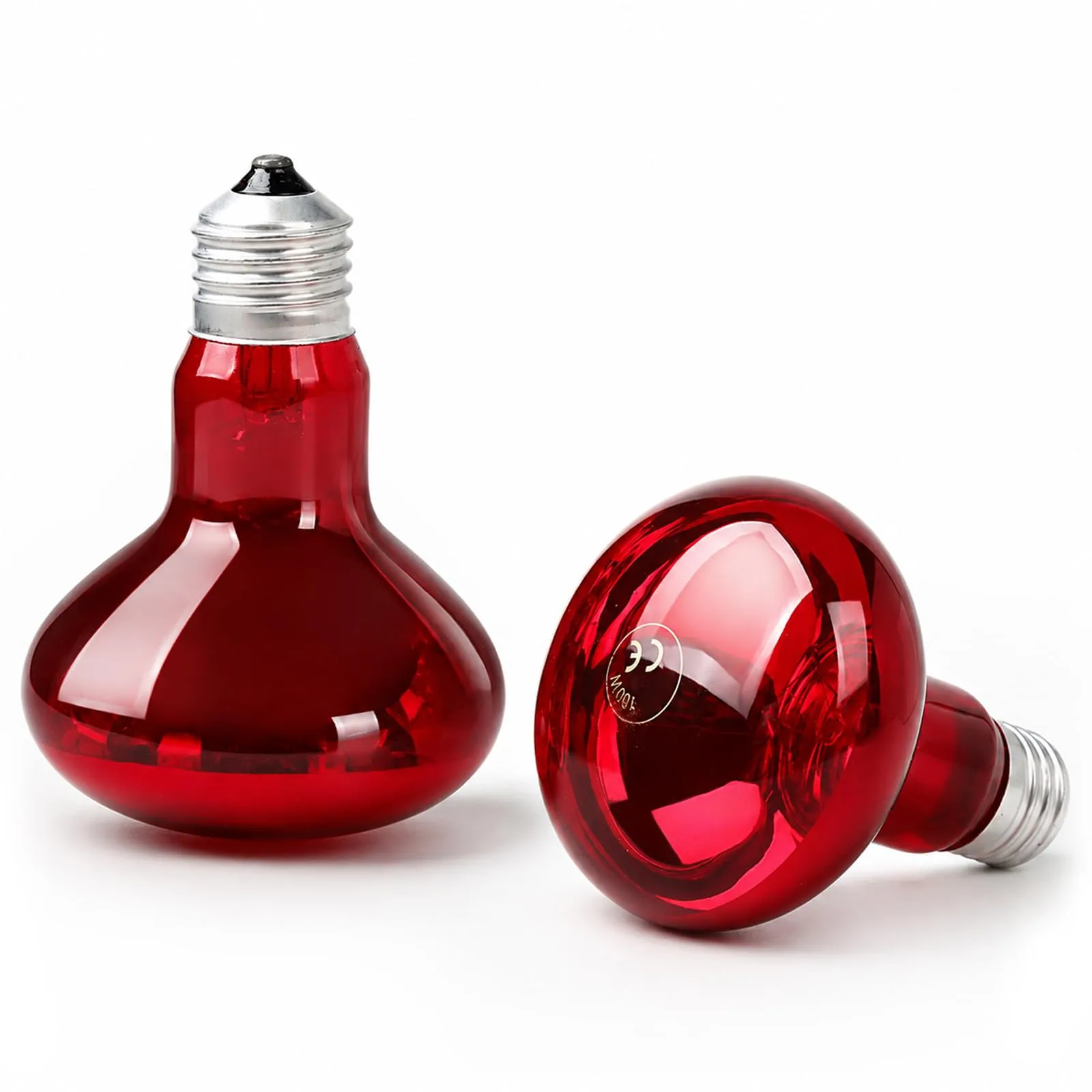 LedWekei Lampada riscaldante a infrarossi UVA/UVB per rettili, 100W, attacco E27, 2 pezzi - immagine 1
