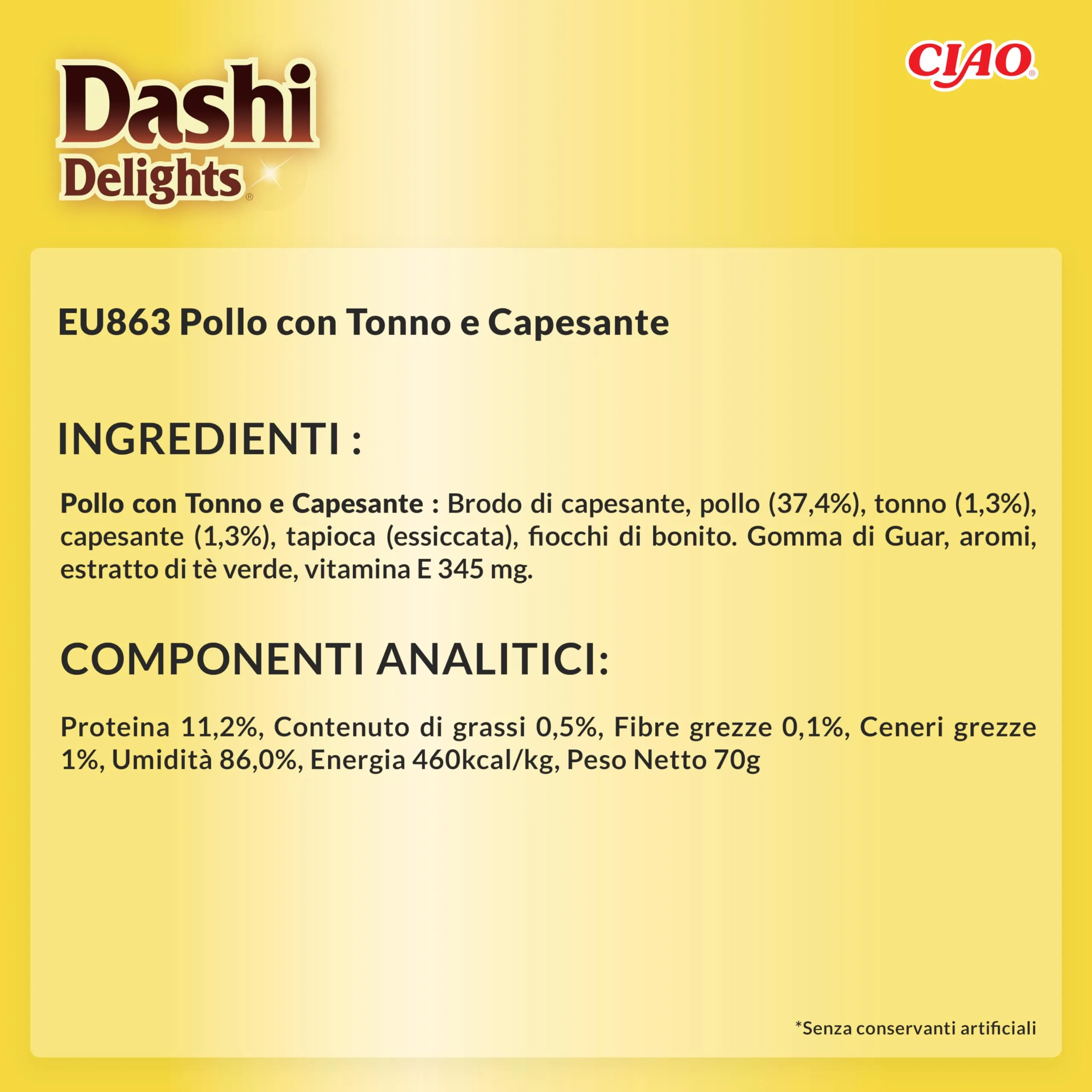 Inaba Dashi Delights Brodo per Gatti con Pollo, Tonno e Capesante, 70g - immagine 8