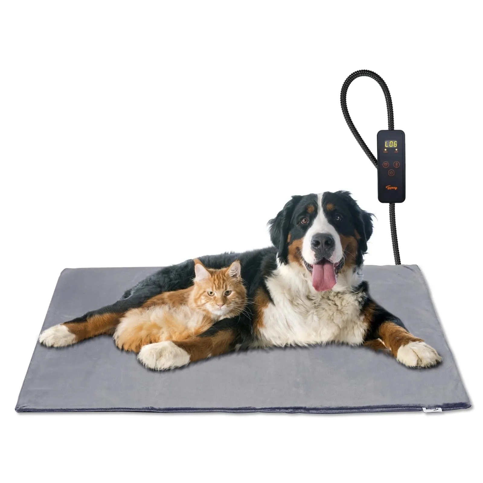Toozey Tappetino Riscaldante per Cani e Gatti, 90 x 60 cm, Temperatura e Timer Regolabili, TK-HPP9060A - immagine 1