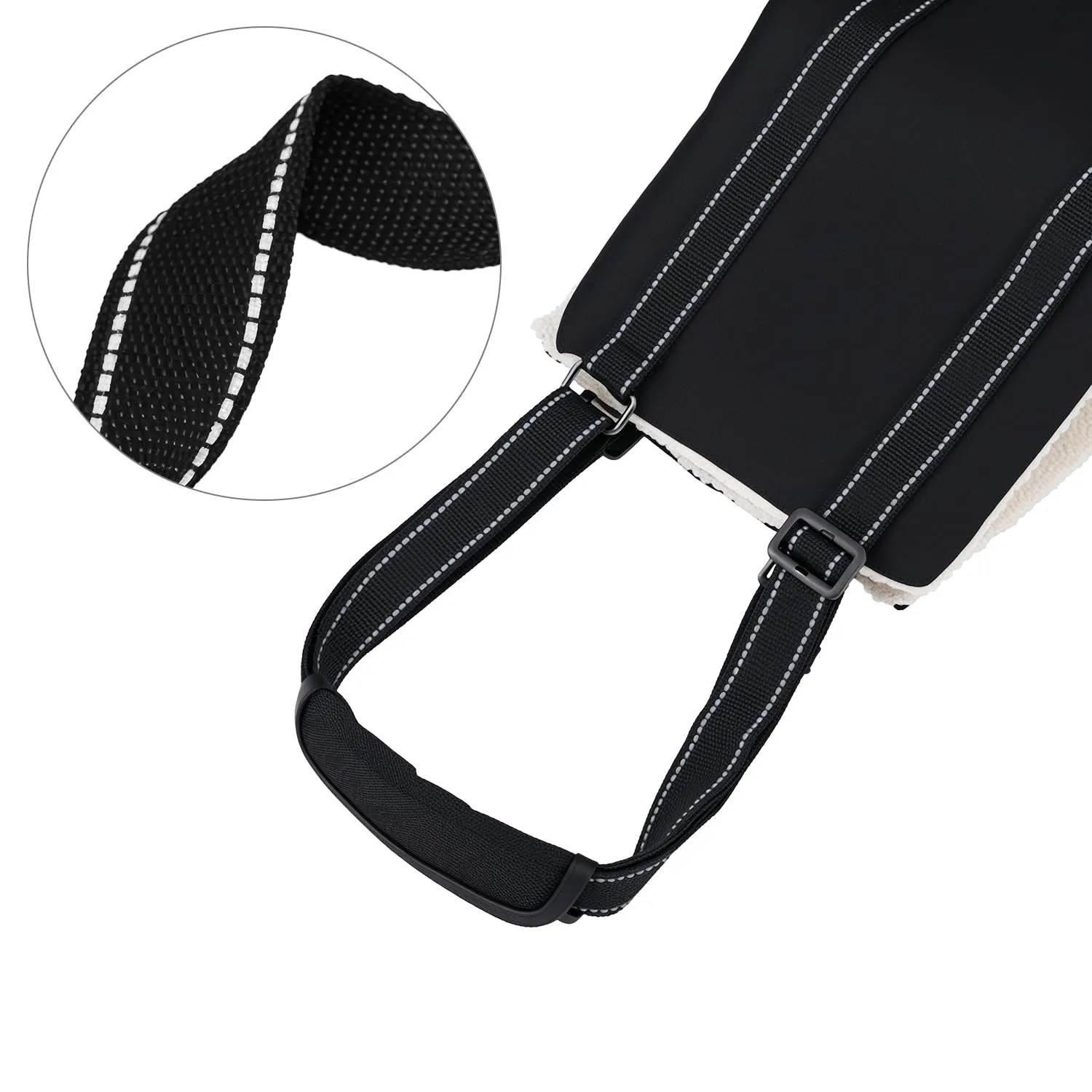 QWORK Imbracatura di Supporto per Sollevamento Cani, Fascia Regolabile per Mobilità Ridotta, 71 x 20 cm - immagine 3