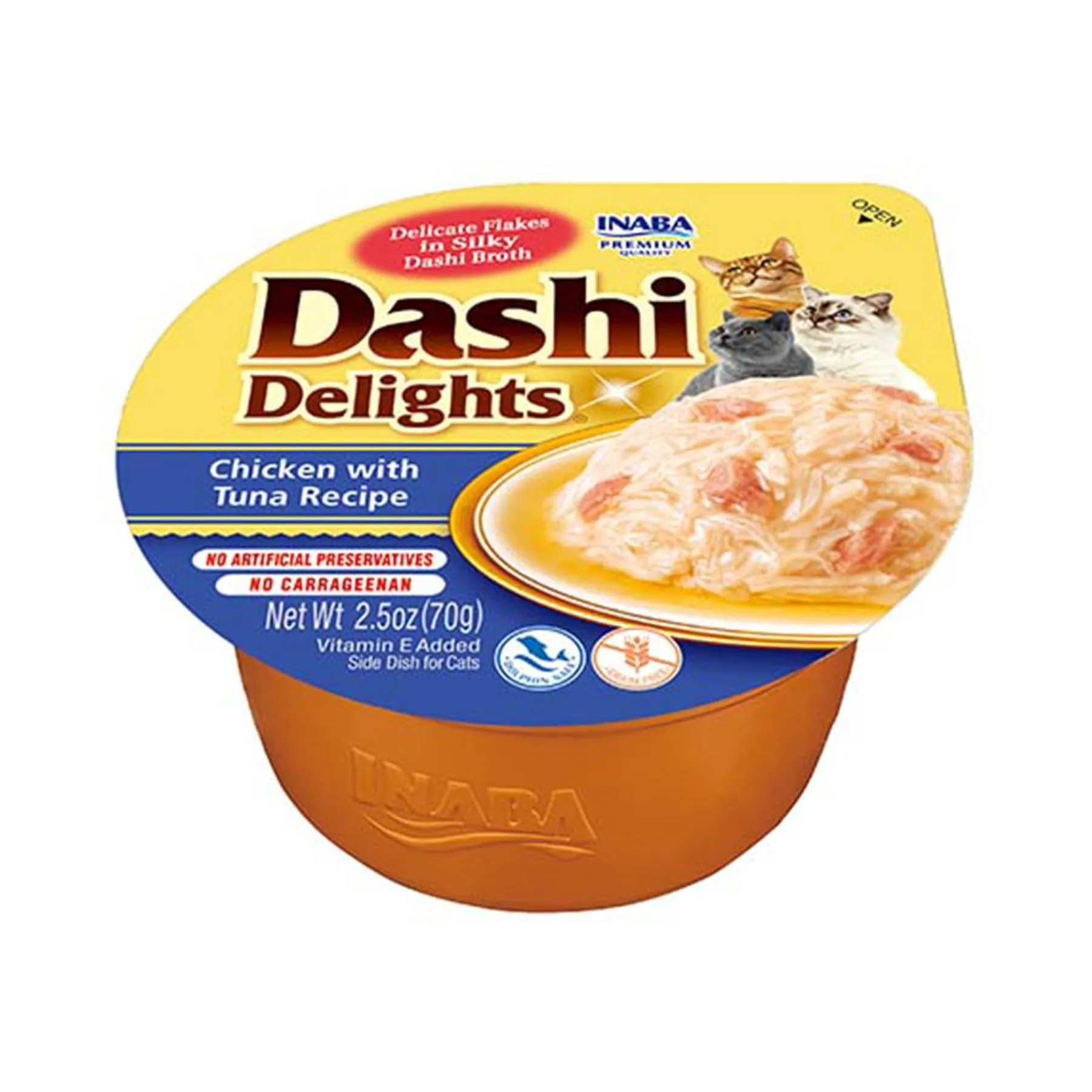 Inaba Dashi Delights Brodo per Gatti con Pollo e Tonno, 70g - immagine 1