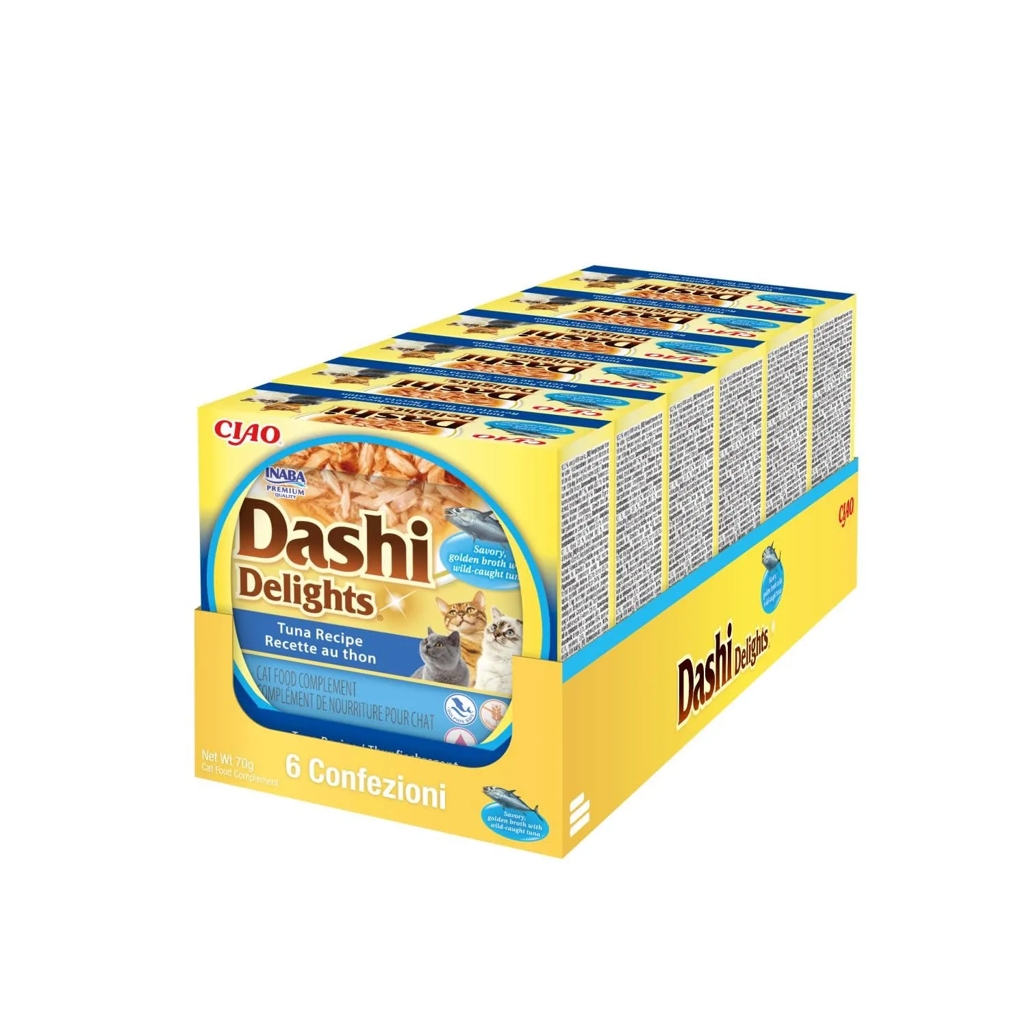 Inaba Dashi Delights Brodo per Gatti con Tonno, 420g - immagine 1
