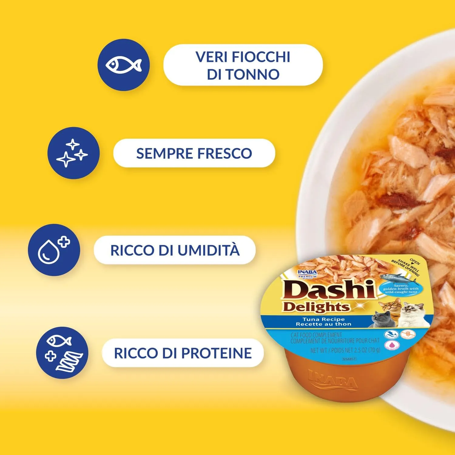 Inaba Dashi Delights Brodo per Gatti con Tonno, 420g - immagine 4