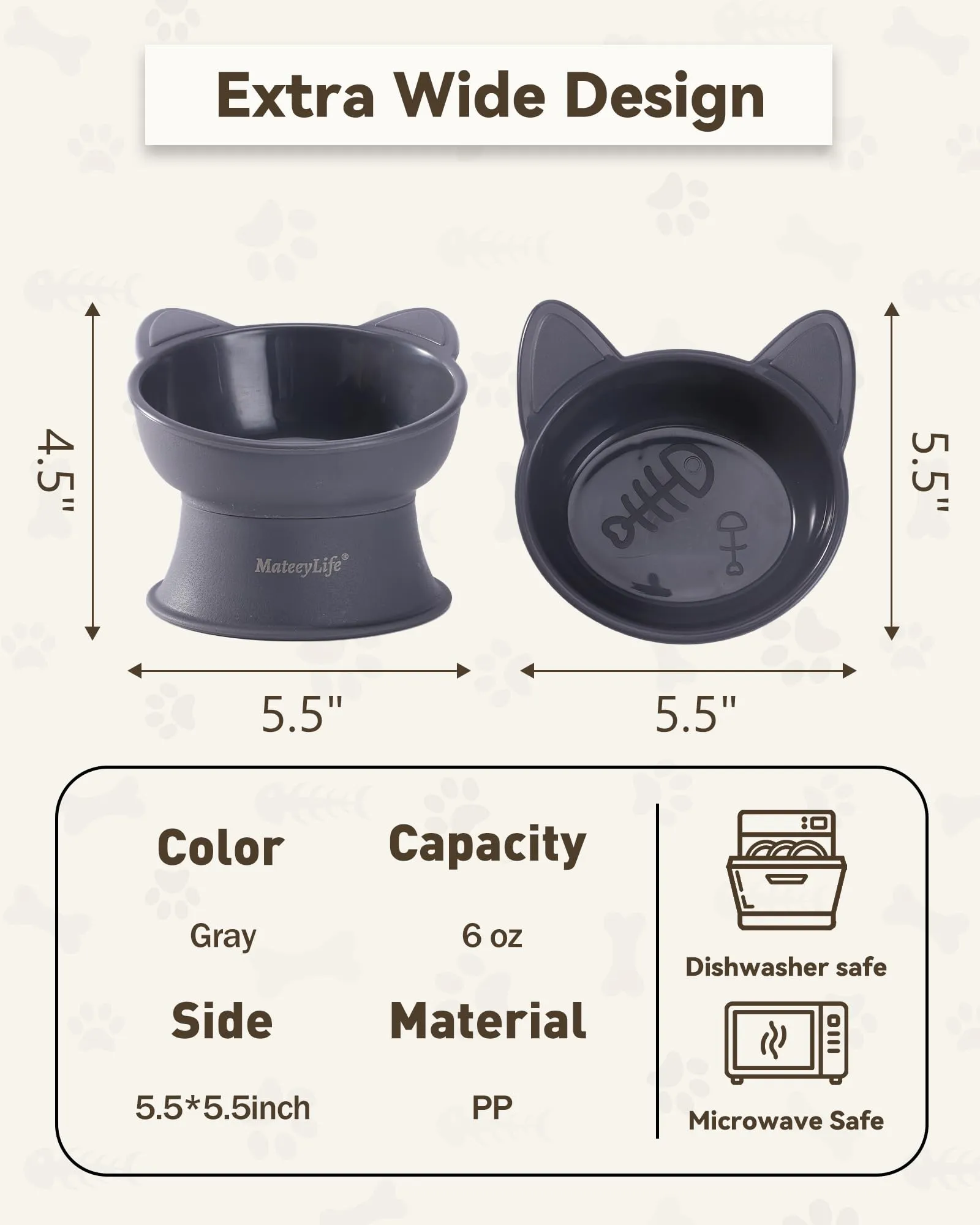 MateeyLife Cat Bowl - immagine 4