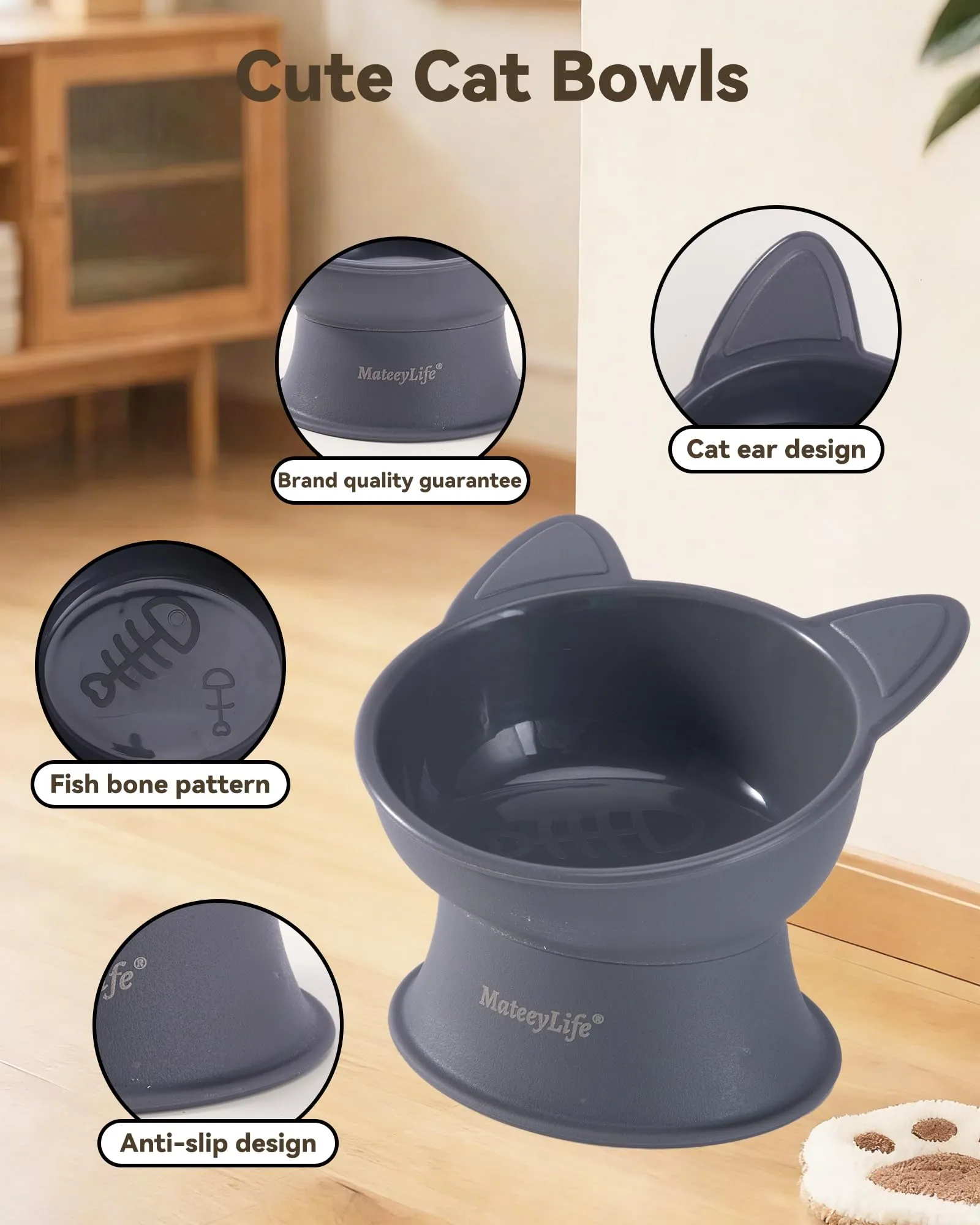 MateeyLife Cat Bowl - immagine 5