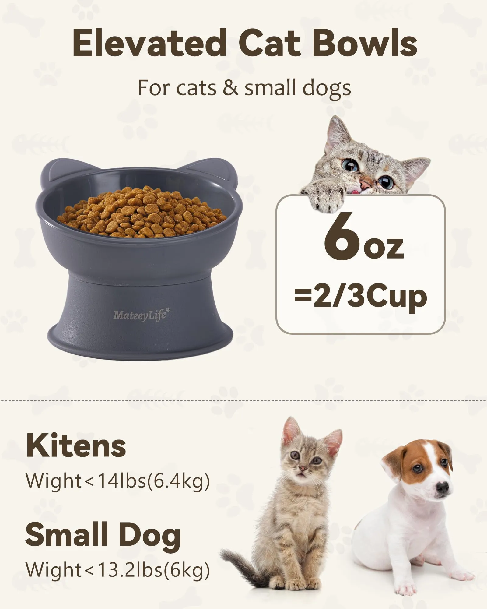 MateeyLife Cat Bowl - immagine 6