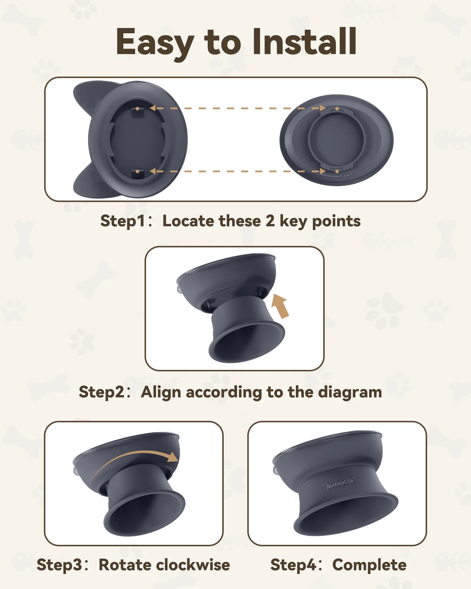 MateeyLife Cat Bowl - immagine 8