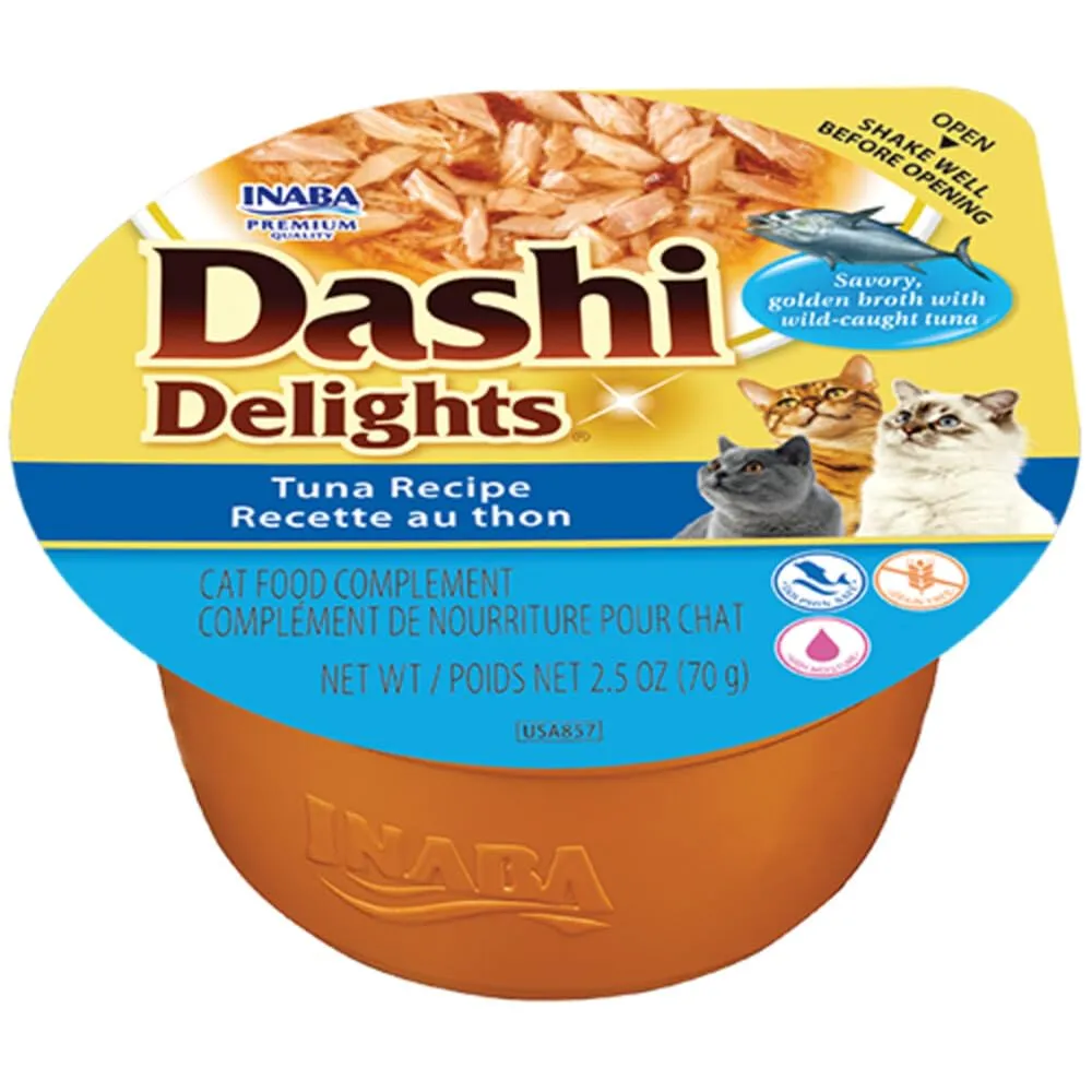 Inaba Dashi Delights Brodo per Gatti con Tonno, 70g - immagine 1