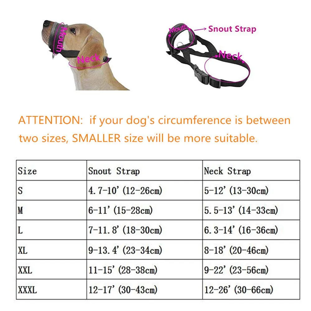 ILEPARK Museruola per Cane in Nylon con Anello Regolabile (XL, Nero) - immagine 3
