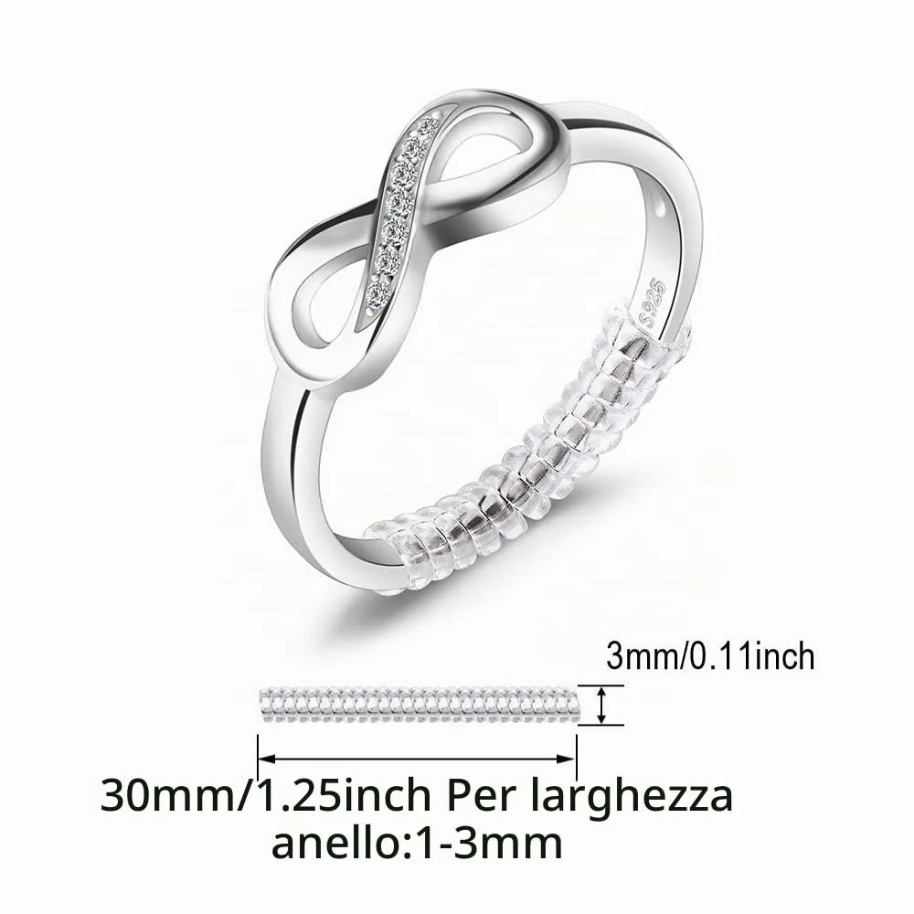 JewelryPalace Anelli Donna Argento 925, Anello Infinito Nodo con Diamante Simulato, Taglia 16 - immagine 5