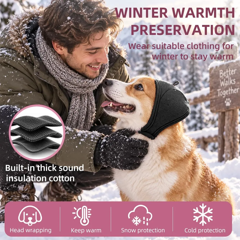 Adiwo Cuffie Antirumore per Cani, Grigio-Nero, S - immagine 6