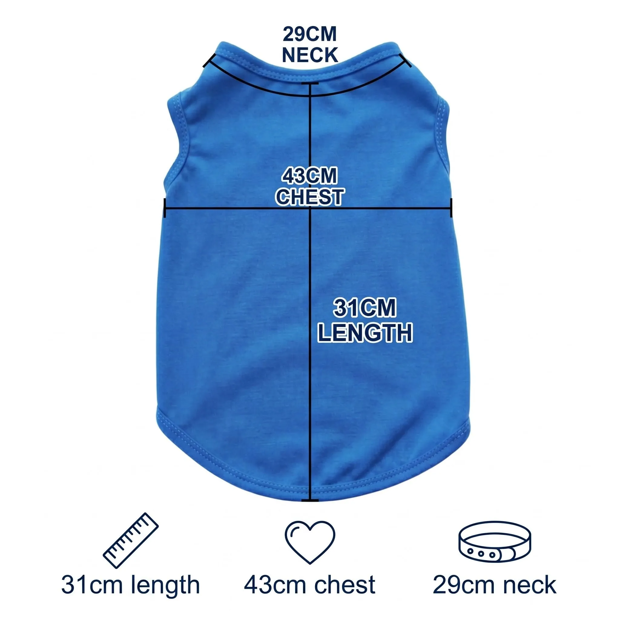 MYZWEL Canotte Estive in Cotone per Cani Piccoli e Gatti, Set da 3 Gilet Senza Maniche (Blu, Bianco, Nero), Taglia M - immagine 6