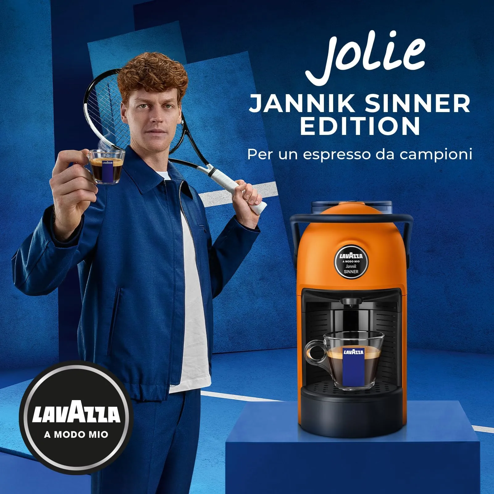 Lavazza A Modo Mio Jolie Evo Jannik Sinner, Arancione - immagine 2