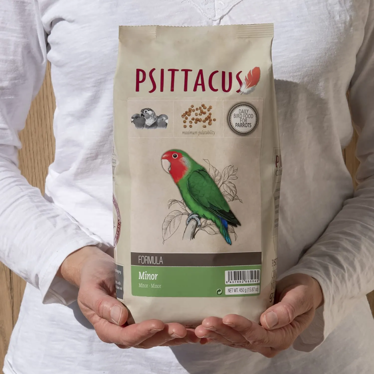 Psittacus Minor Mangime completo per Agapornis, Forpus e Pyrrhura, 450 g - immagine 4