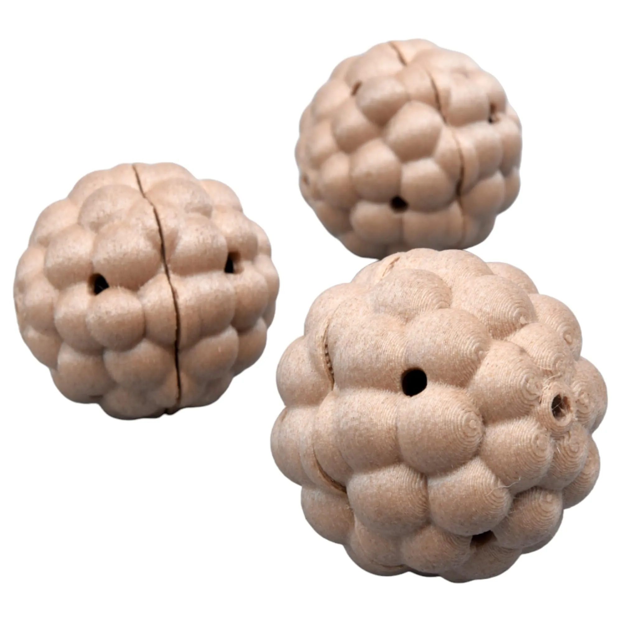 Smartflo Kit 3 Tartufo Allenamento Cane Pallina Legno PLA Ovetti Addestramento Made in Italy - immagine 4