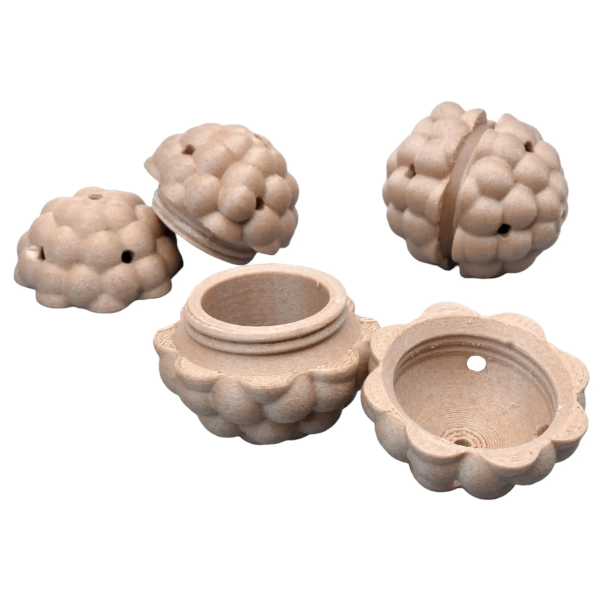 Smartflo Kit 3 Tartufo Allenamento Cane Pallina Legno PLA Ovetti Addestramento Made in Italy - immagine 5
