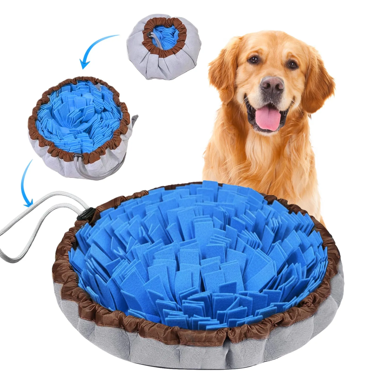 AMFUN Tappeto Olfattivo per Cani, 48 cm, Lavabile e Antiscivolo - immagine 1