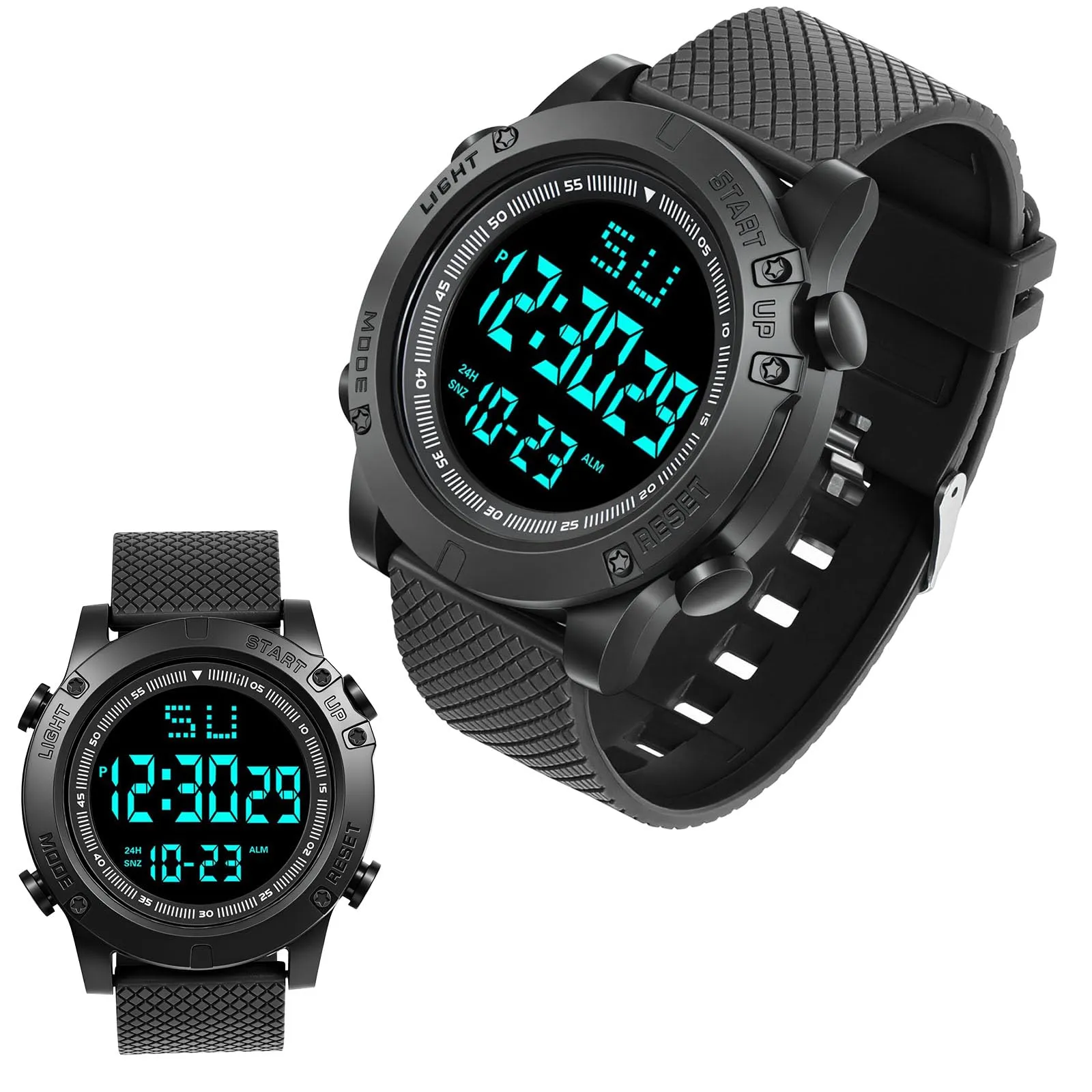 OFFCUP Orologio Digitale da Uomo, Cronografo Sportivo Casual - immagine 1