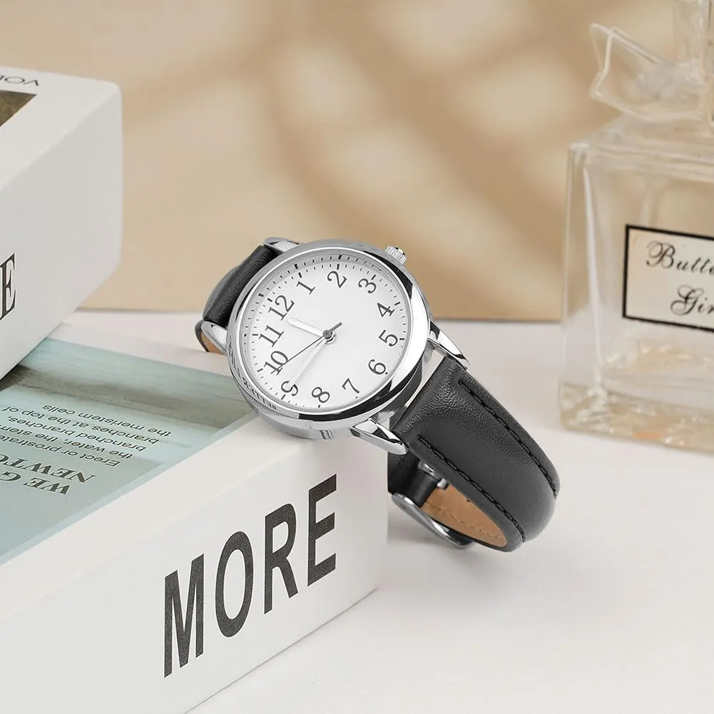 Vicloon Orologio da Donna al Quarzo Analogico, Classico Business Casual (Nero) - immagine 5