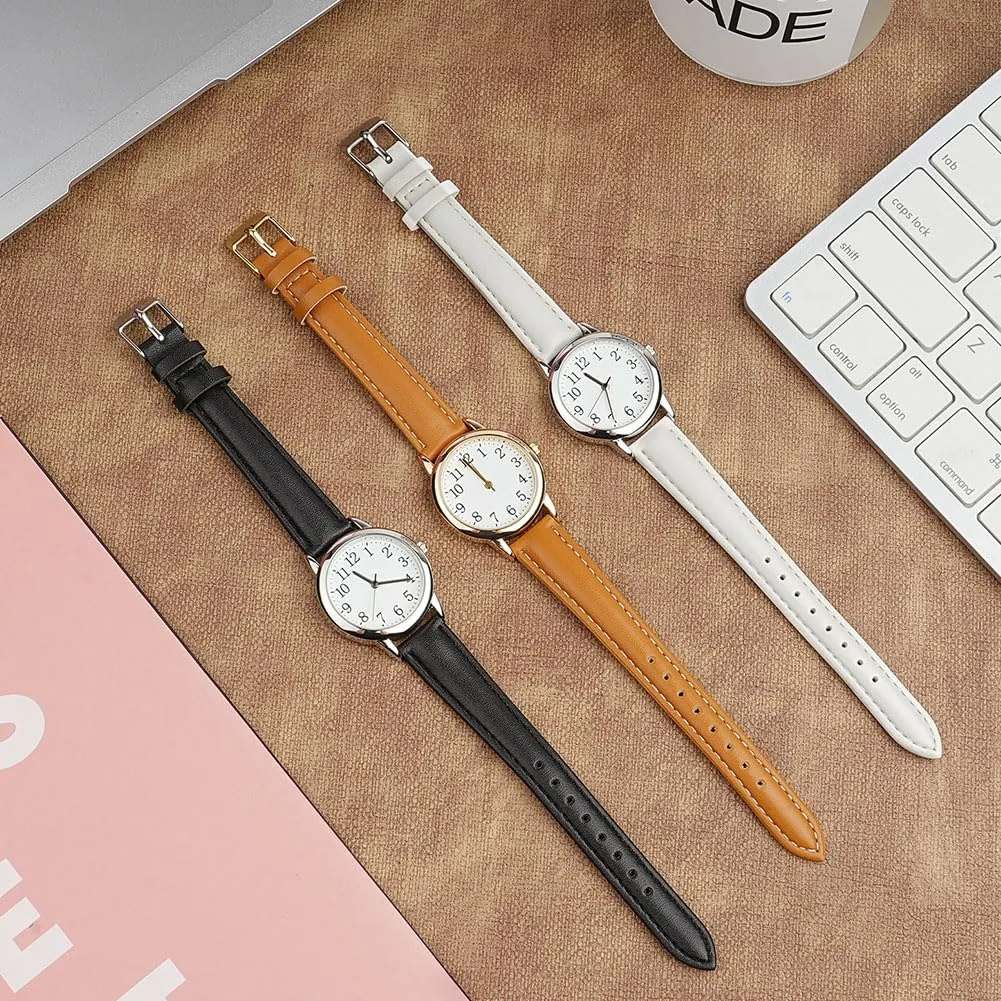 Vicloon Orologio da Donna al Quarzo Analogico, Classico Business Casual (Nero) - immagine 7