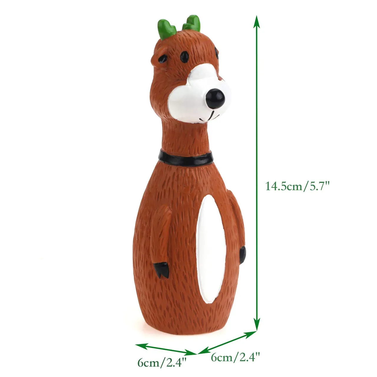 Chiwava Giocattoli Interattivi in Lattice per Cani a Tema Natalizio, 3 Pezzi, 5.7" - immagine 5