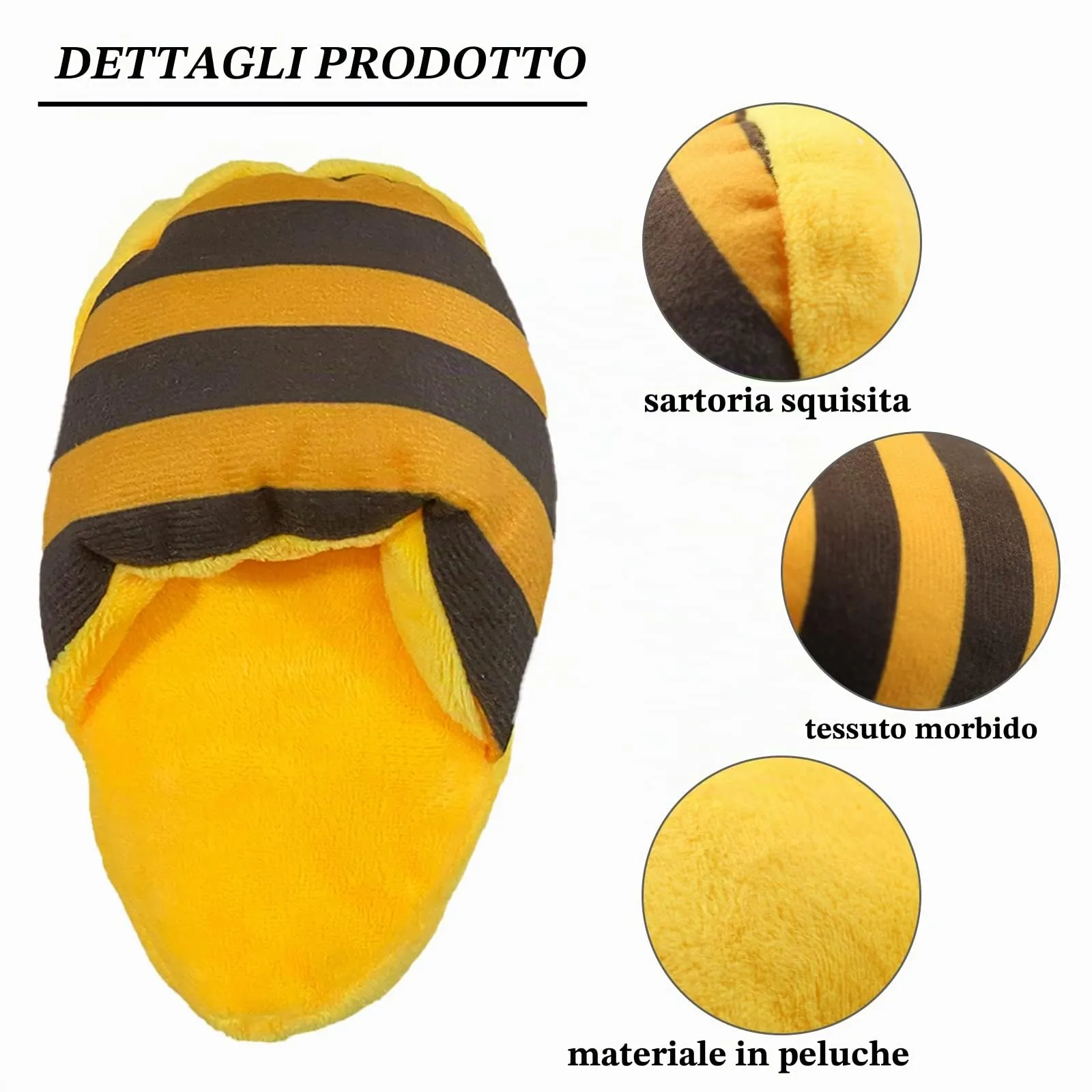FuninCrea Giocattolo di Peluche Pantofole per Cani, Interattivo per Pulizia Denti e Anti-Noia - immagine 3