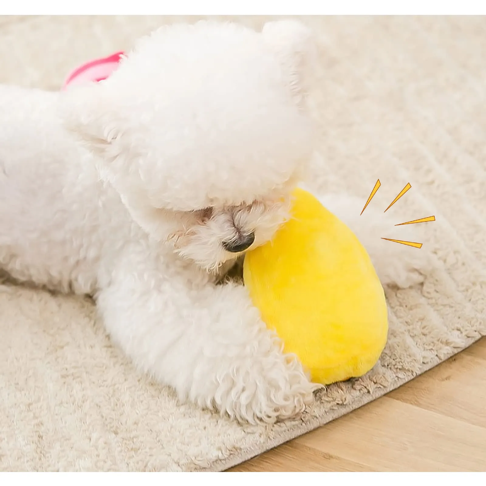 FuninCrea Giocattolo di Peluche Pantofole per Cani, Interattivo per Pulizia Denti e Anti-Noia - immagine 5