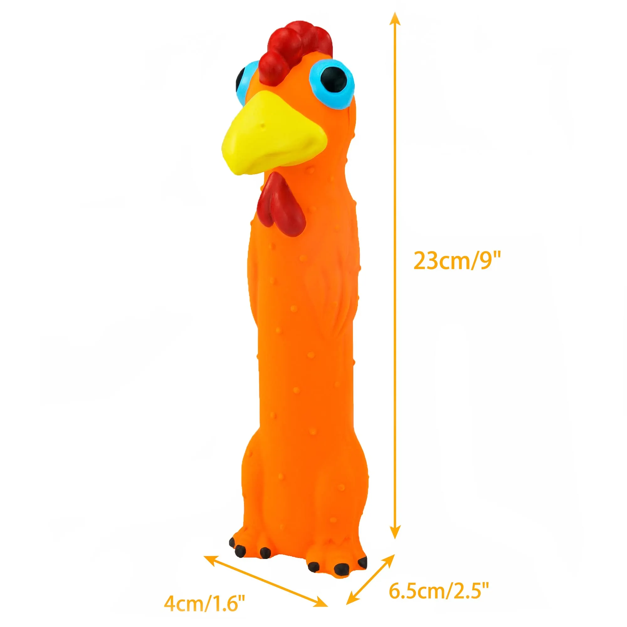 Chiwava Giocattoli Sonori per Cani a Forma di Animale, 9 Pollici, Set da 3 Pezzi - immagine 5